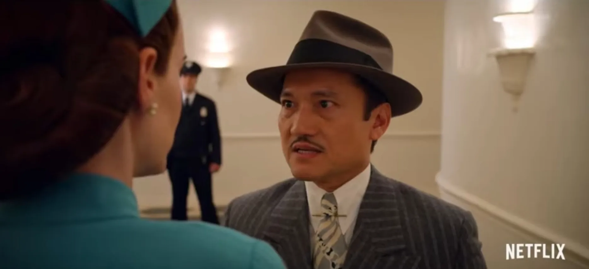 Sarah Paulson and Jon Jon Briones in Ratched (2020)