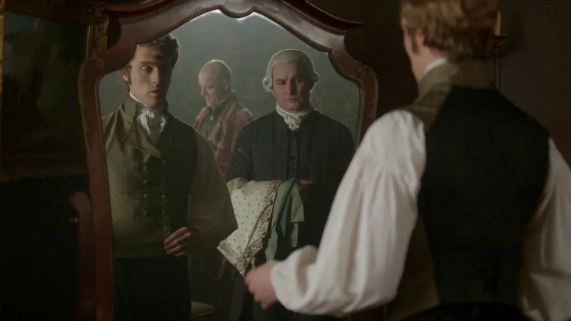 Pip Torrens, Jack Farthing, and Stuart Davidson in Poldark (2015)