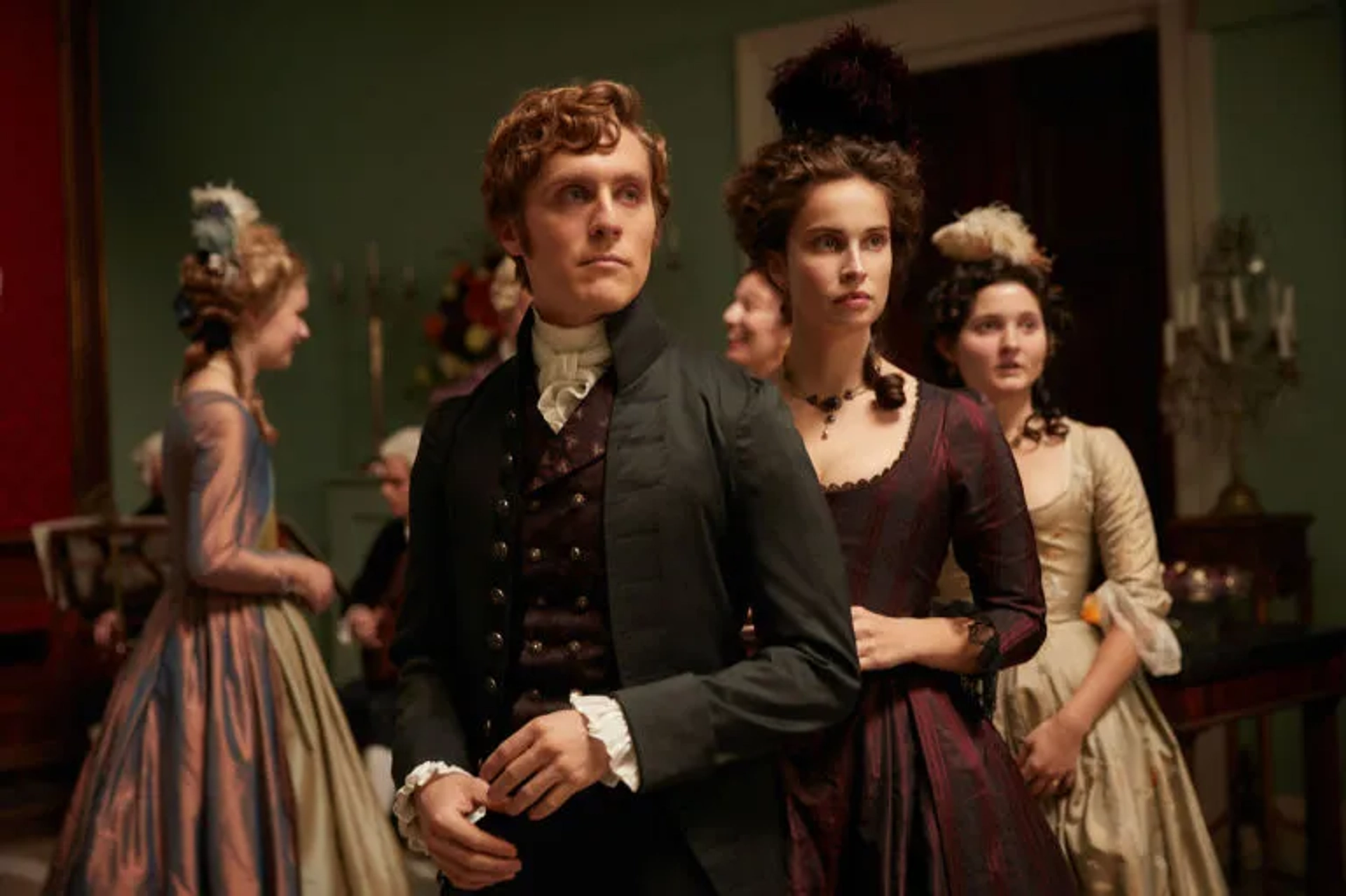 Heida Reed and Jack Farthing in Poldark (2015)