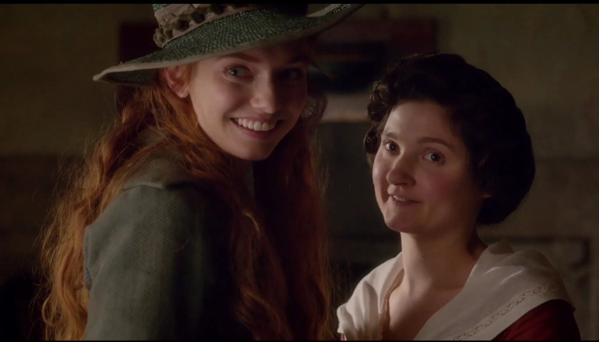 Eleanor Tomlinson and Ruby Bentall in Poldark (2015)