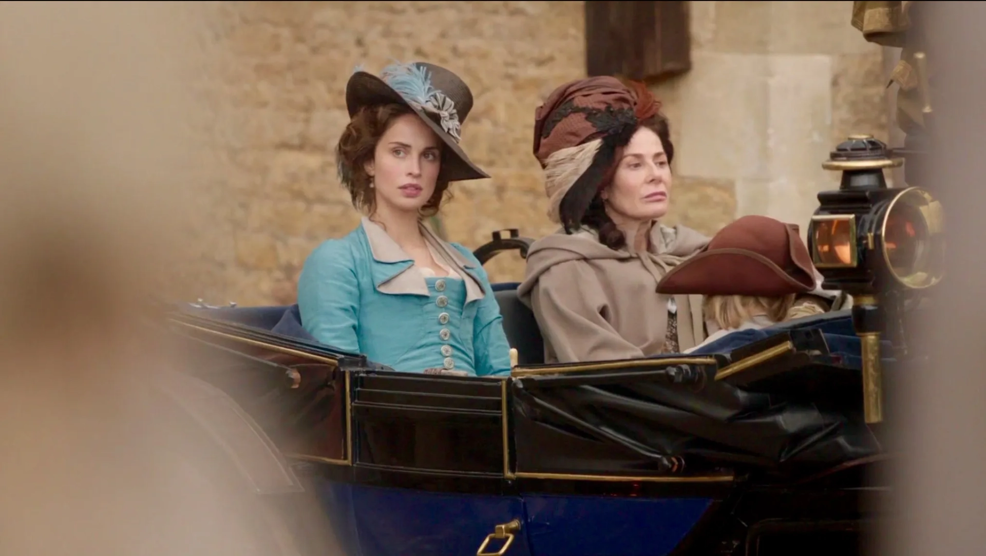 Sally Dexter and Heida Reed in Poldark (2015)