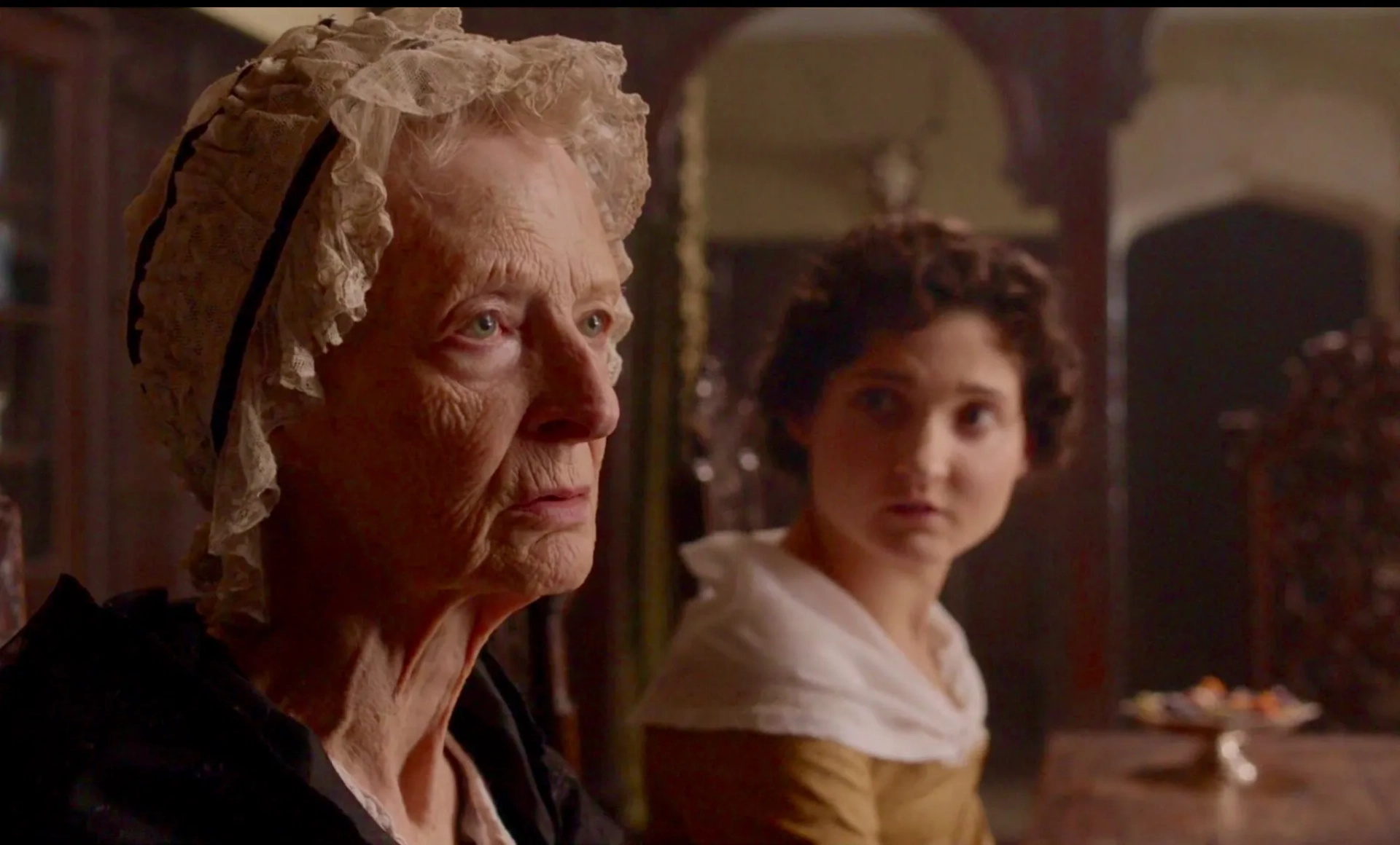 Caroline Blakiston and Ruby Bentall in Poldark (2015)