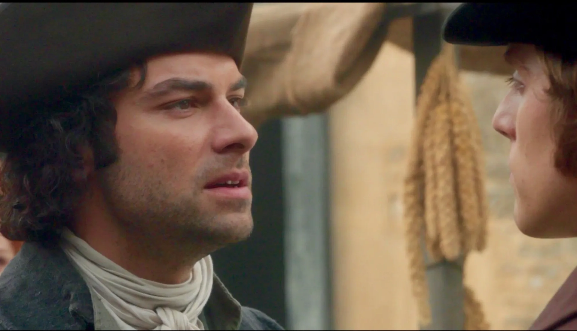 Aidan Turner and Jack Farthing in Poldark (2015)