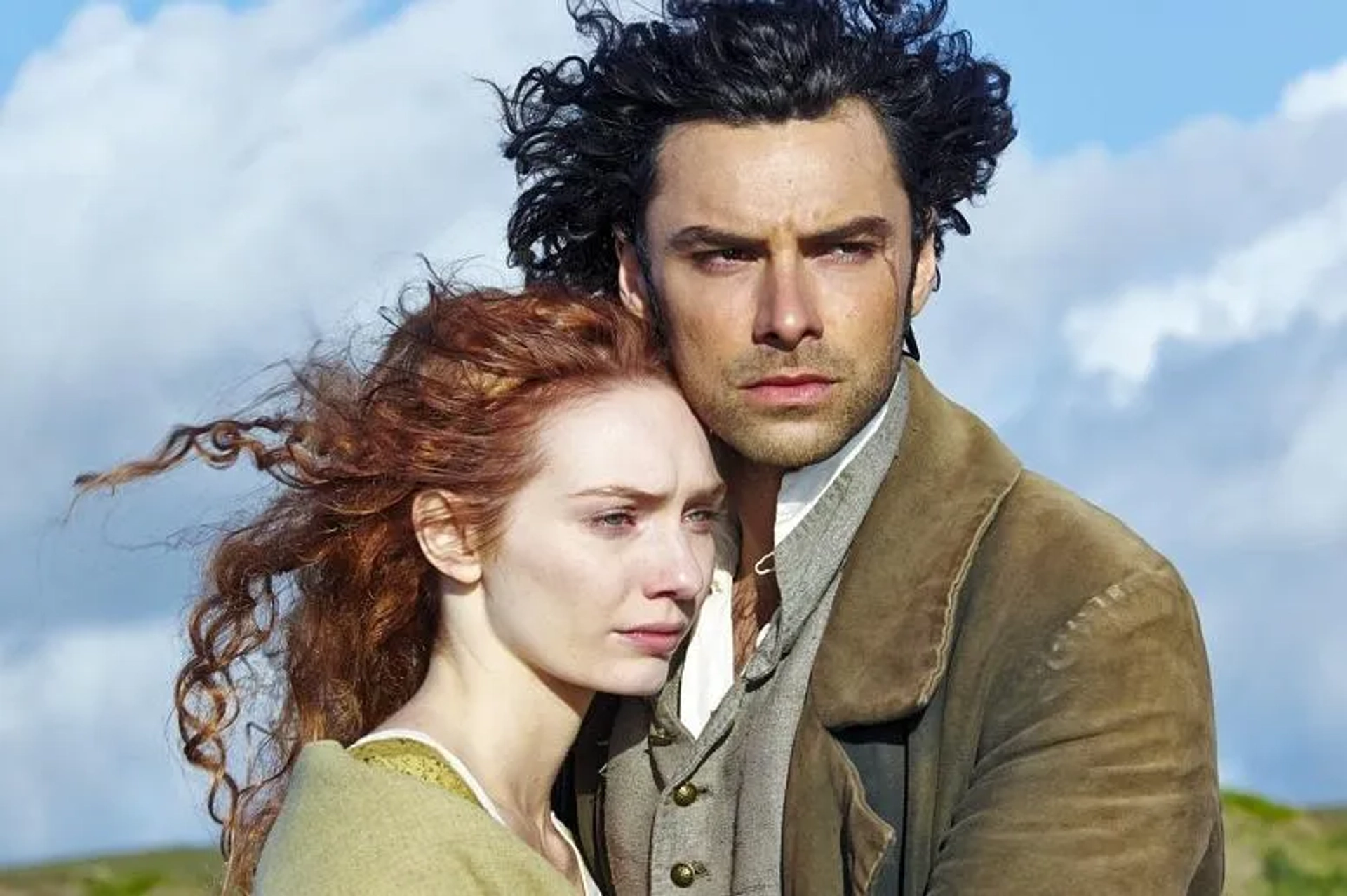 Eleanor Tomlinson and Aidan Turner in Poldark (2015)