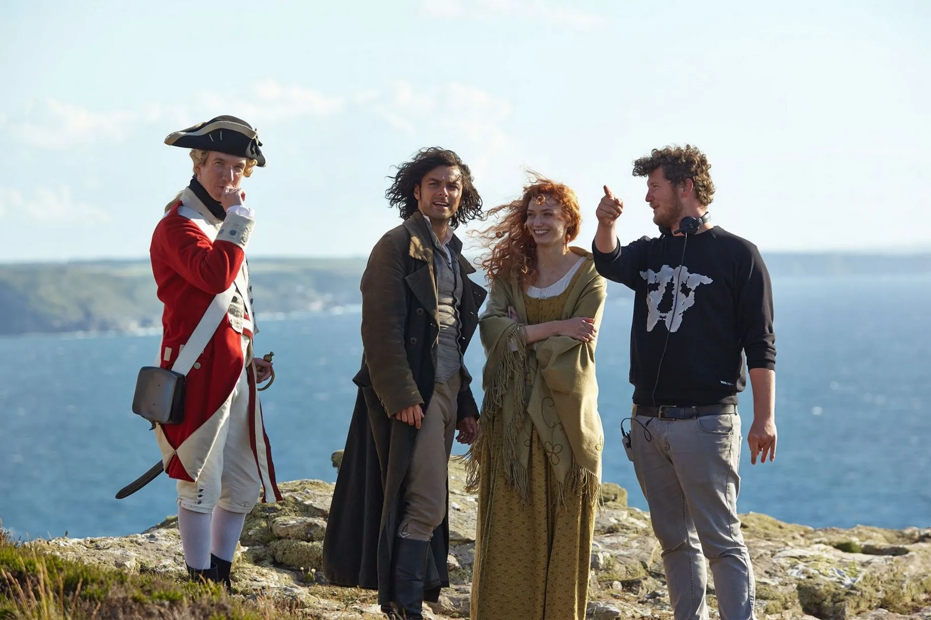 Eleanor Tomlinson and Aidan Turner in Poldark (2015)