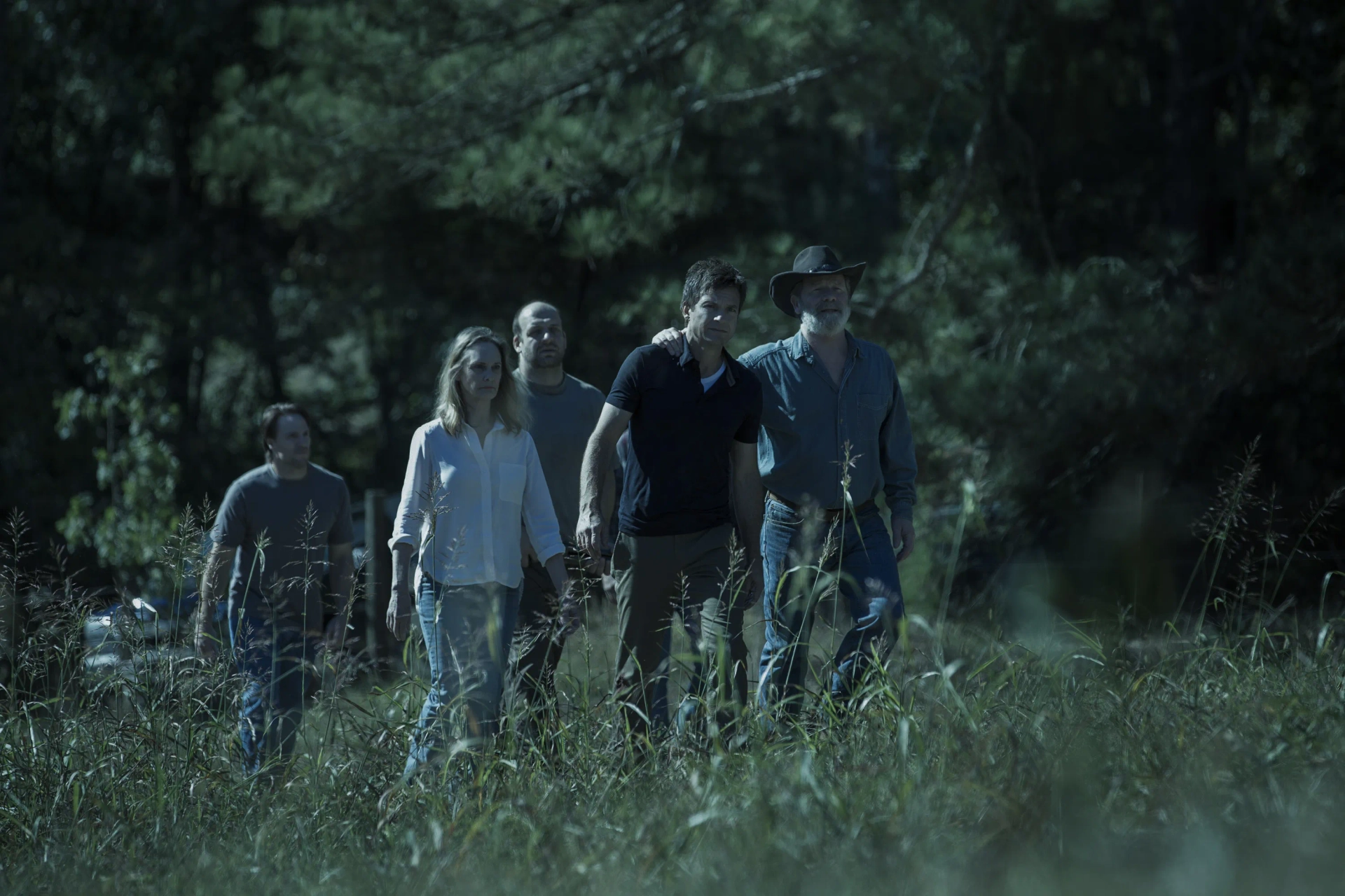 Jason Bateman, Lisa Emery, Peter Mullan, and Michael Tourek in Ozark (2017)