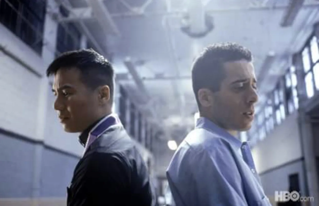 BD Wong and Kirk Acevedo in Oz (1997)