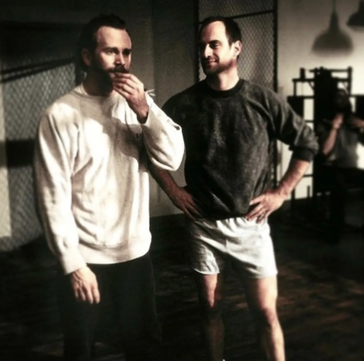 Christopher Meloni and Lee Tergesen in Oz (1997)