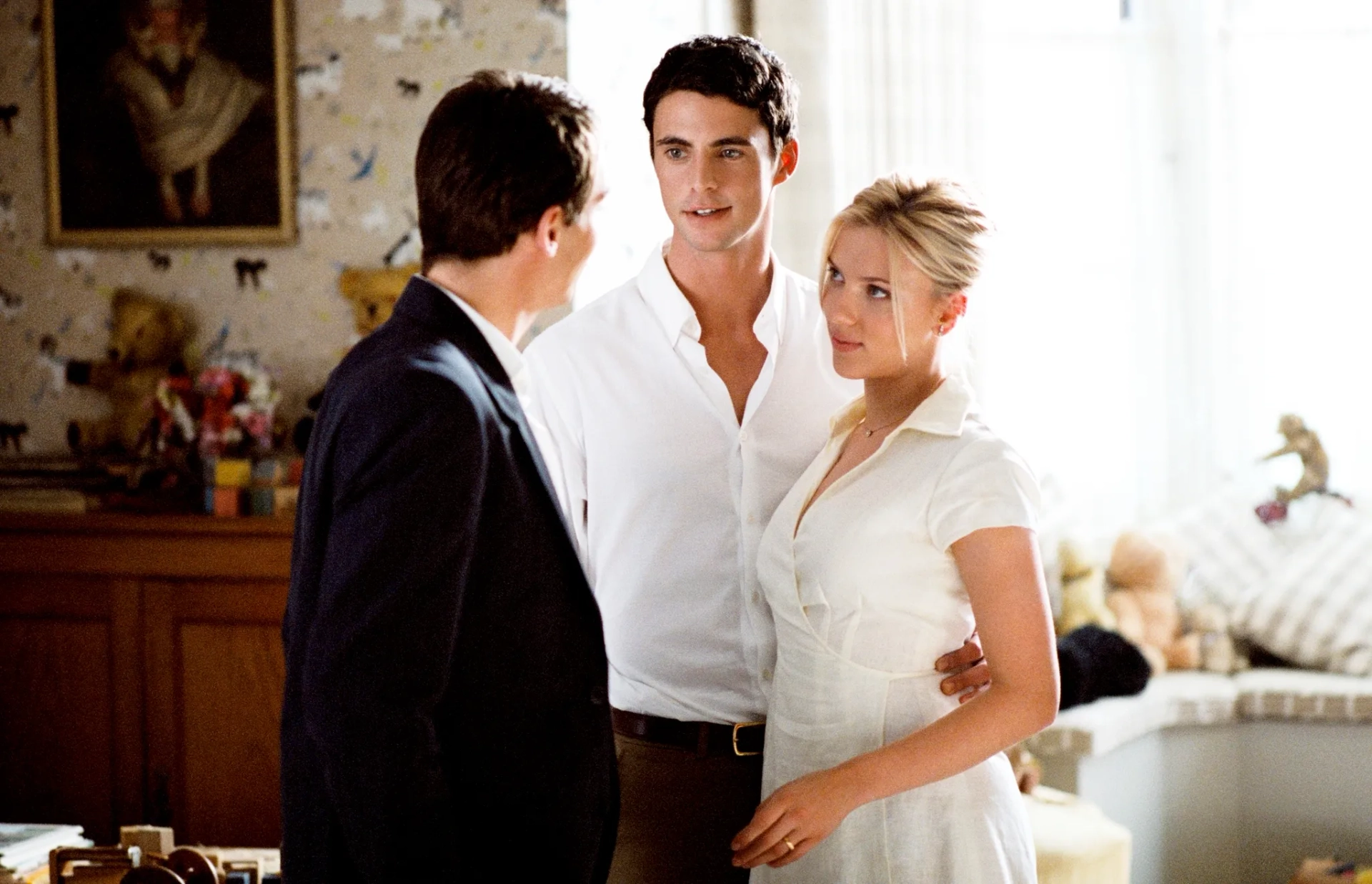 Jonathan Rhys Meyers, Matthew Goode, and Scarlett Johansson in Match Point (2005)