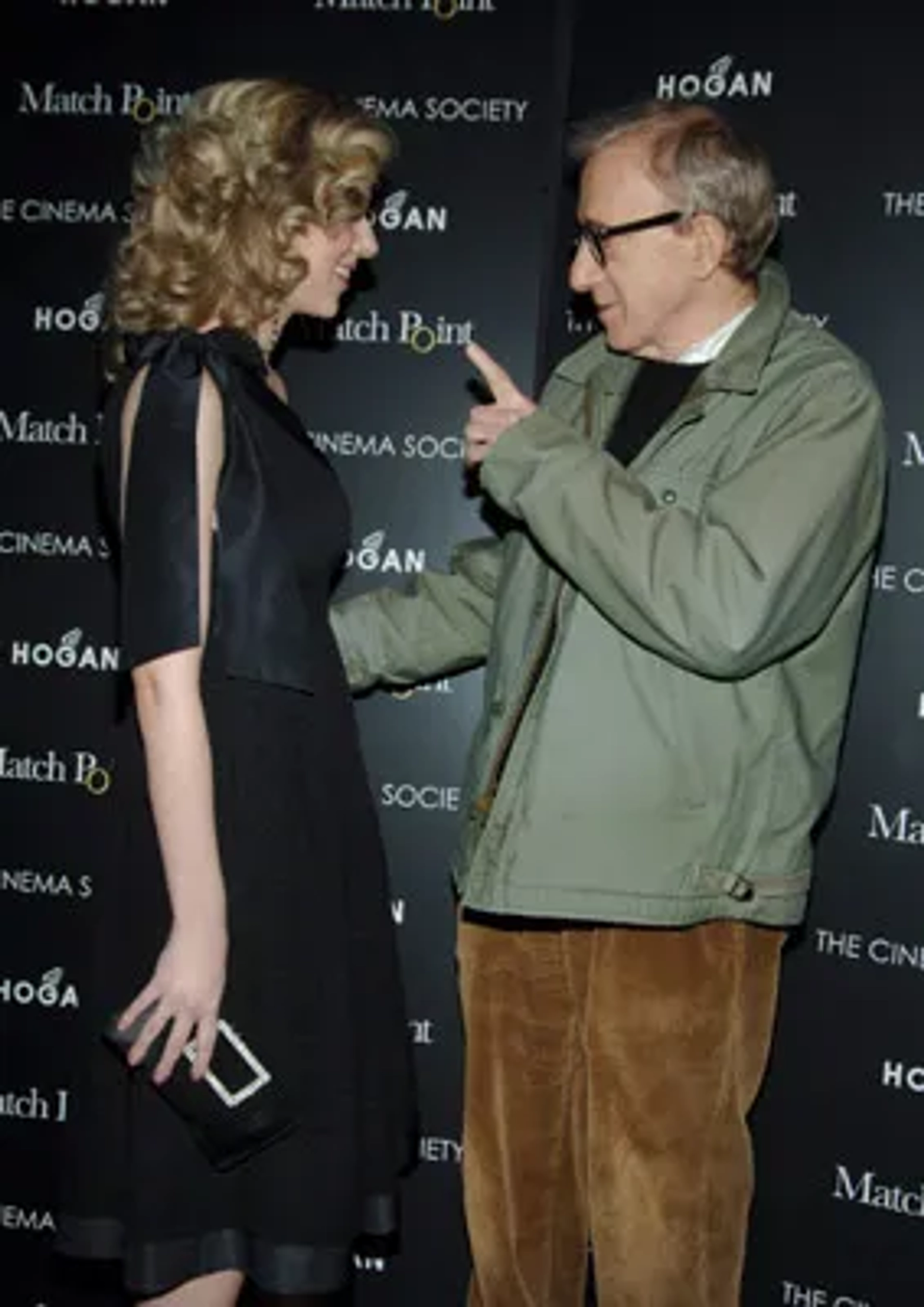 Woody Allen and Scarlett Johansson at an event for Match Point (2005)