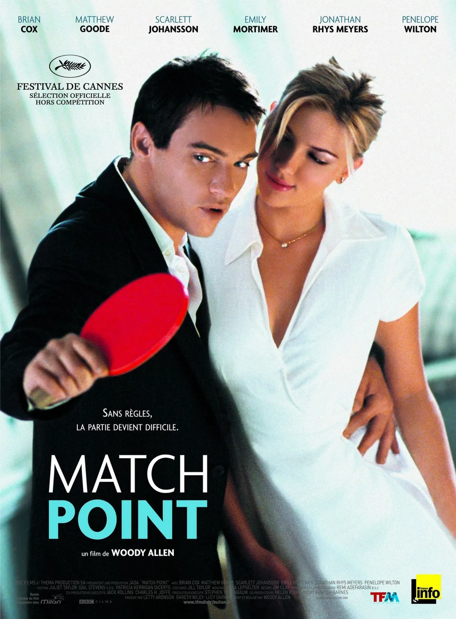 Jonathan Rhys Meyers and Scarlett Johansson in Match Point (2005)