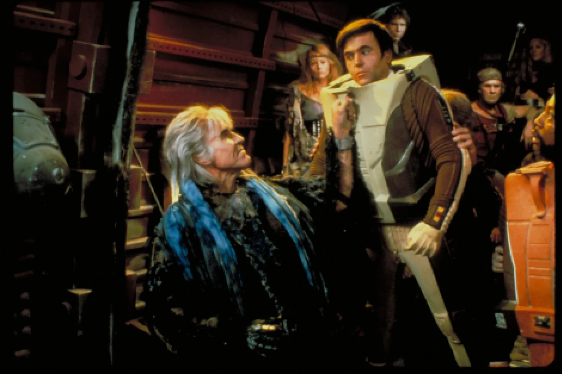 Walter Koenig, Ricardo Montalban, Nanci Rogers, and Paul Winfield in Star Trek II: The Wrath of Khan (1982)