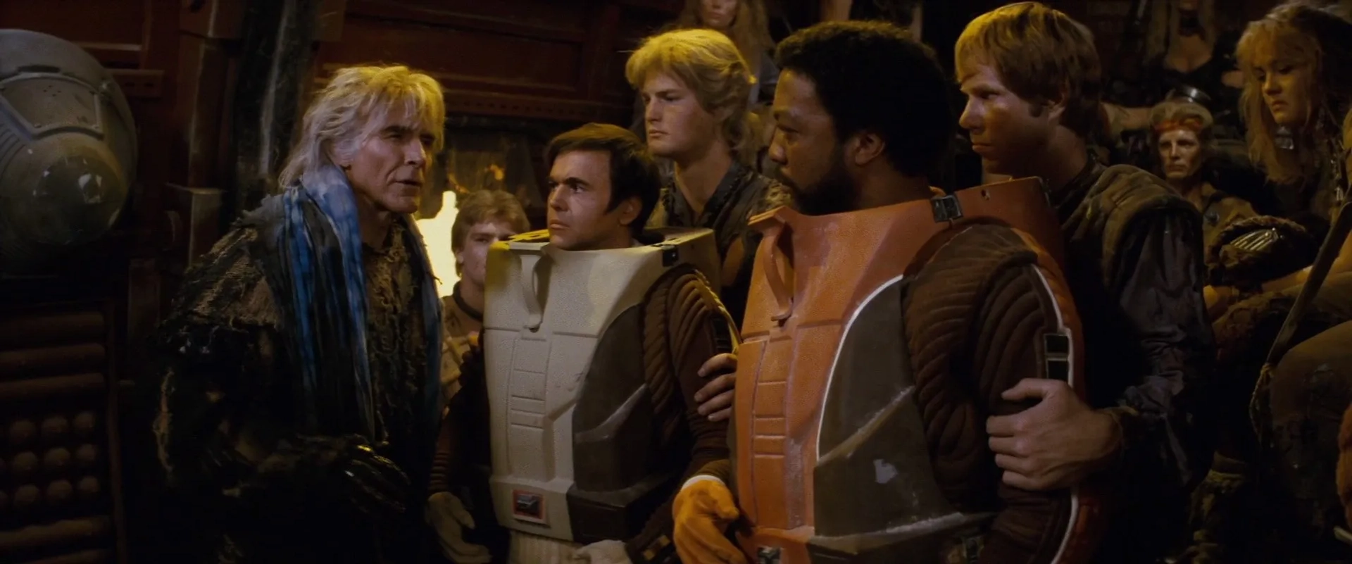 Walter Koenig, Ricardo Montalban, Tim Culbertson, and Paul Winfield in Star Trek II: The Wrath of Khan (1982)