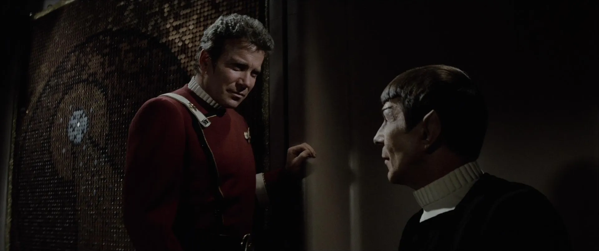 Leonard Nimoy and William Shatner in Star Trek II: The Wrath of Khan (1982)