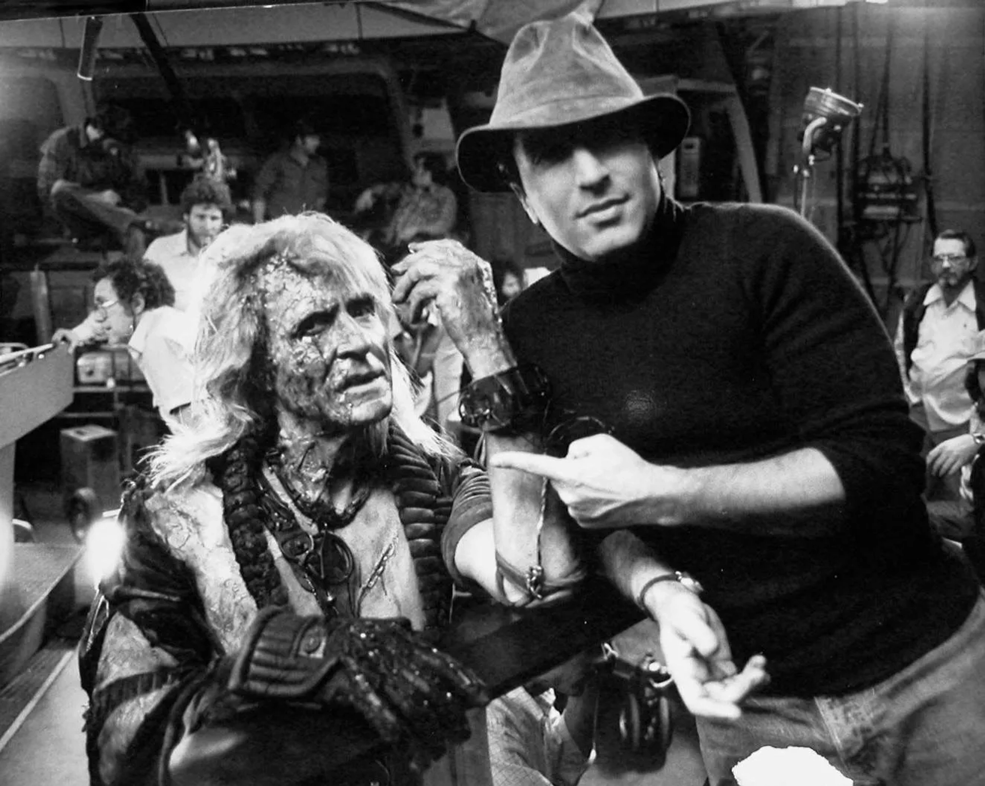 Ricardo Montalban and Nicholas Meyer in Star Trek II: The Wrath of Khan (1982)