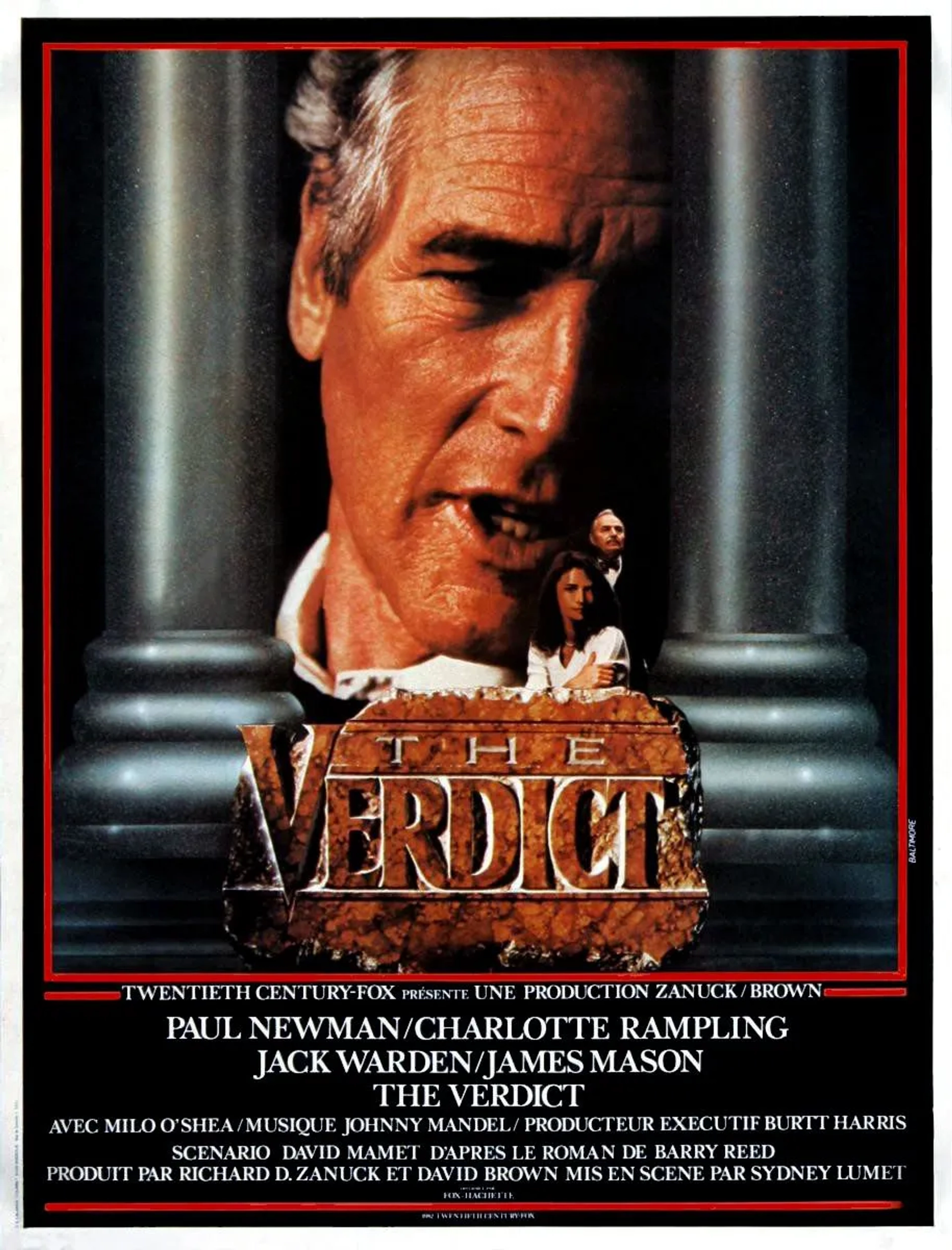 James Mason, Paul Newman, and Charlotte Rampling in The Verdict (1982)