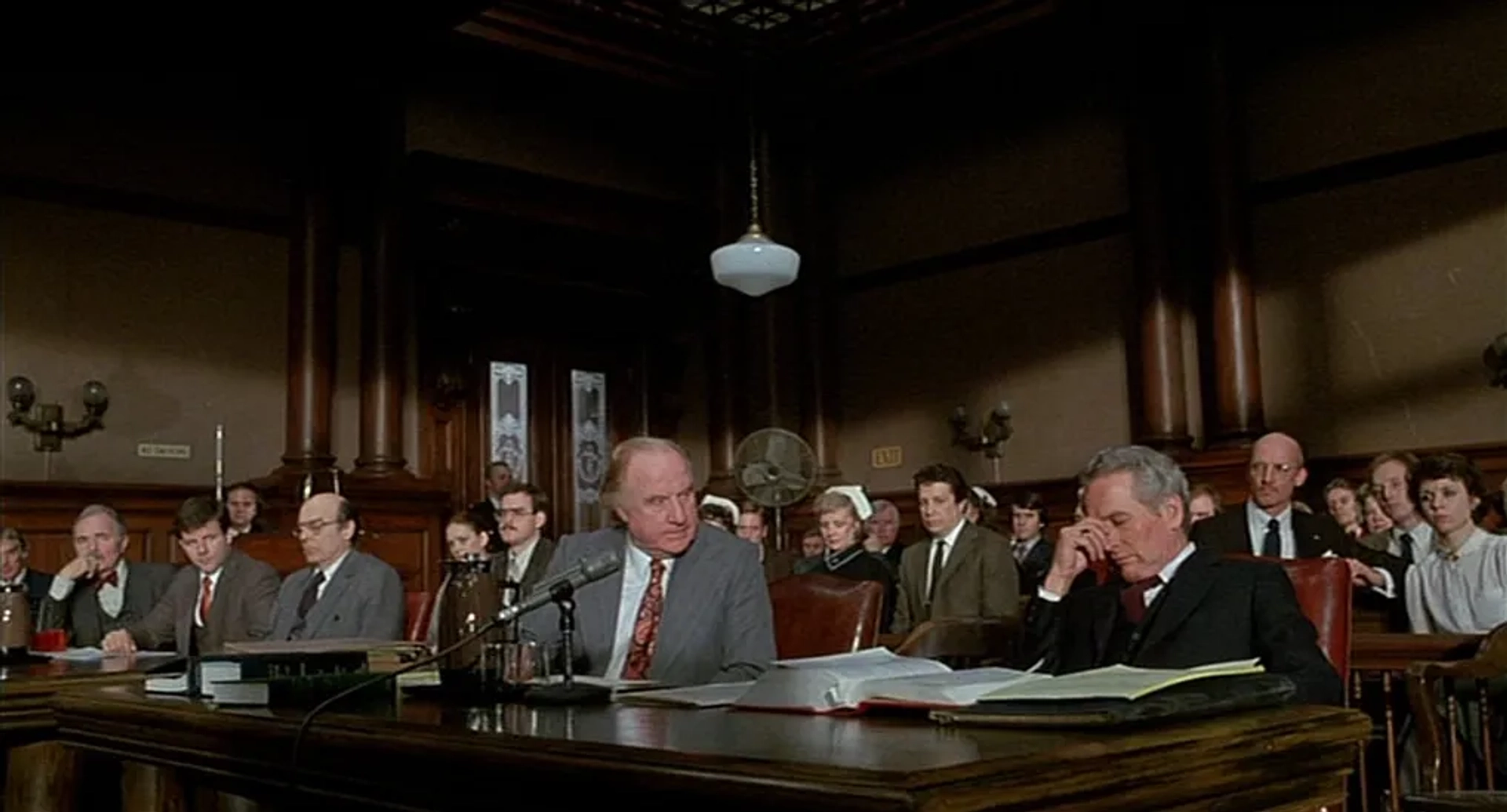 James Mason, Paul Newman, Kent Broadhurst, and Jack Warden in The Verdict (1982)