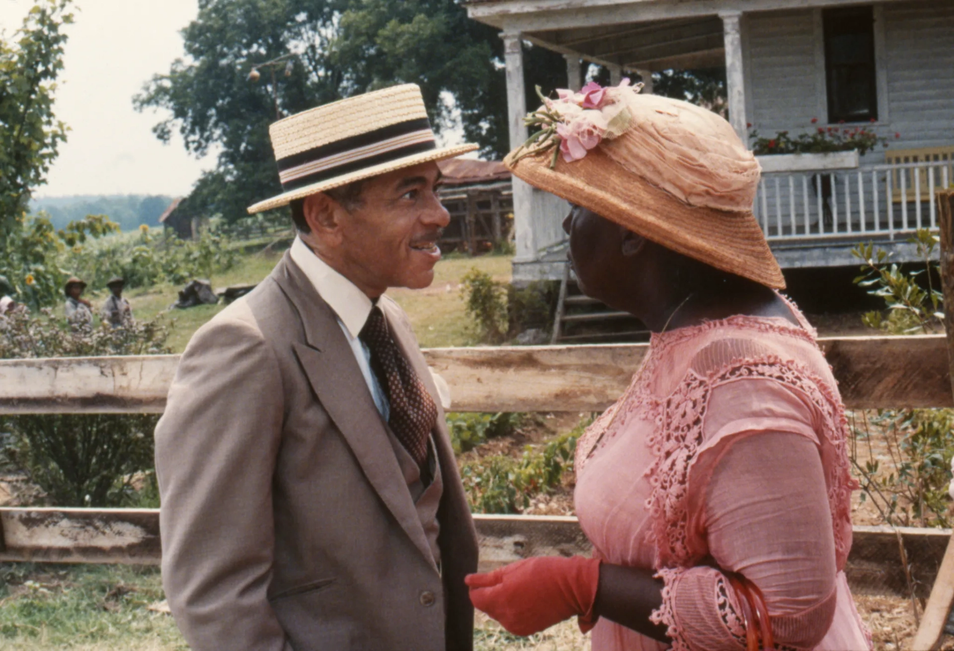 Oprah Winfrey and Willard E. Pugh at an event for The Color Purple (1985)