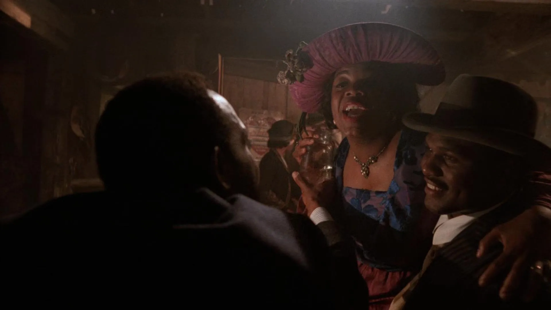 Danny Glover, Oprah Winfrey, and James Tillis in The Color Purple (1985)