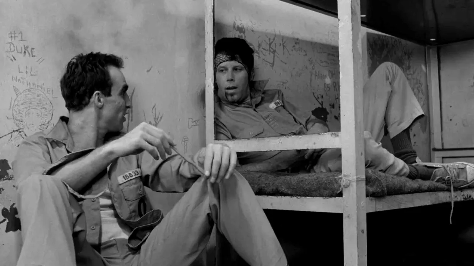 Tom Waits and John Lurie in Down by Law (1986)