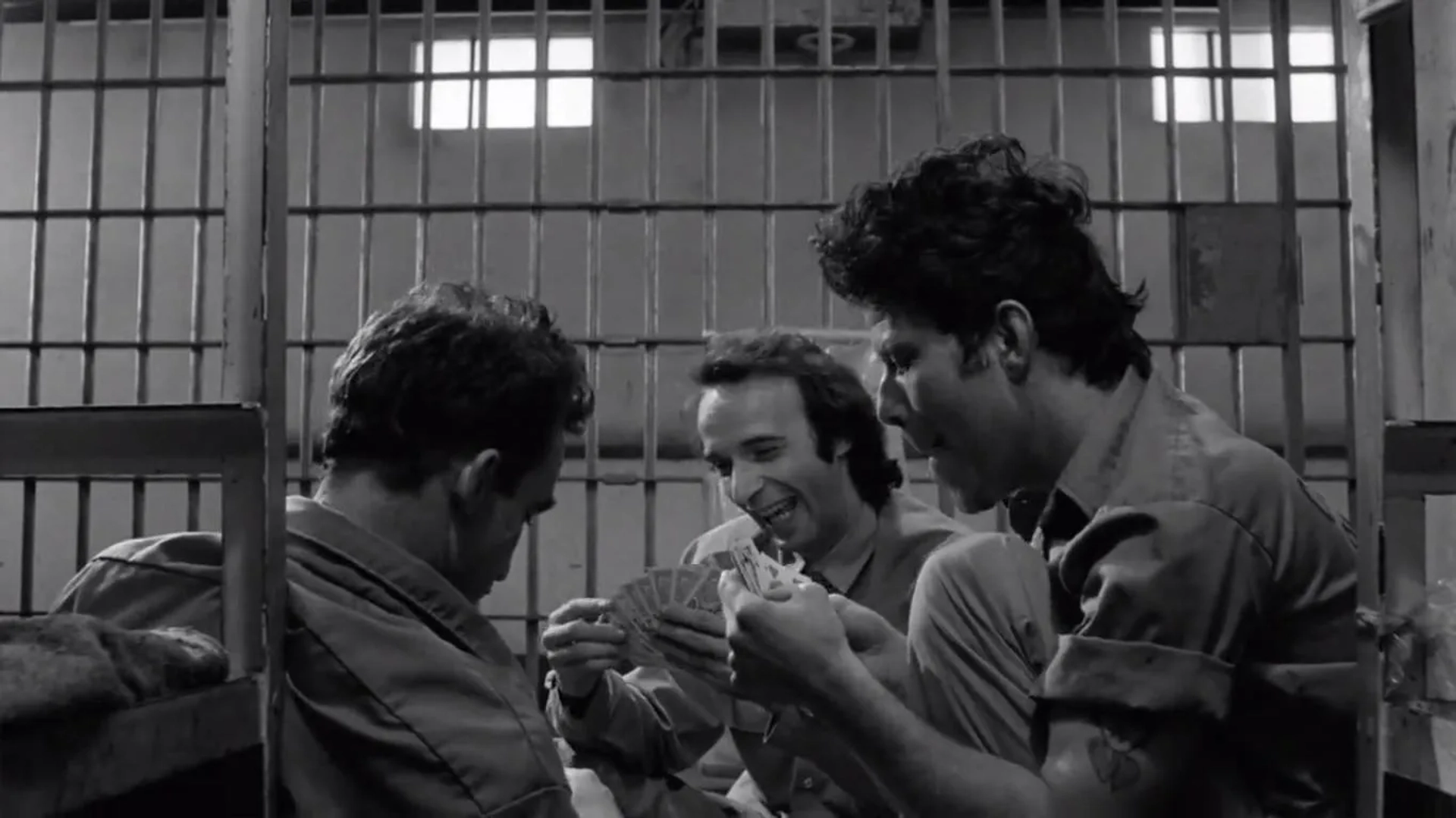 Roberto Benigni, Tom Waits, and John Lurie in Down by Law (1986)