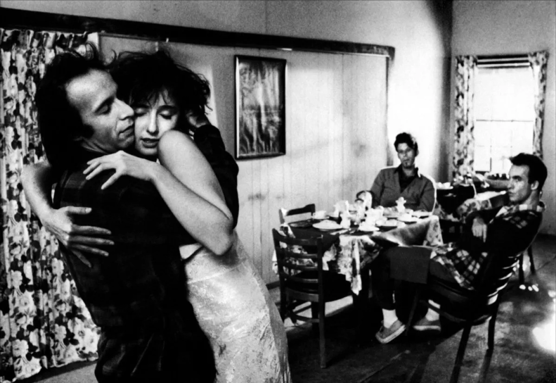 Roberto Benigni, Nicoletta Braschi, Tom Waits, and John Lurie in Down by Law (1986)