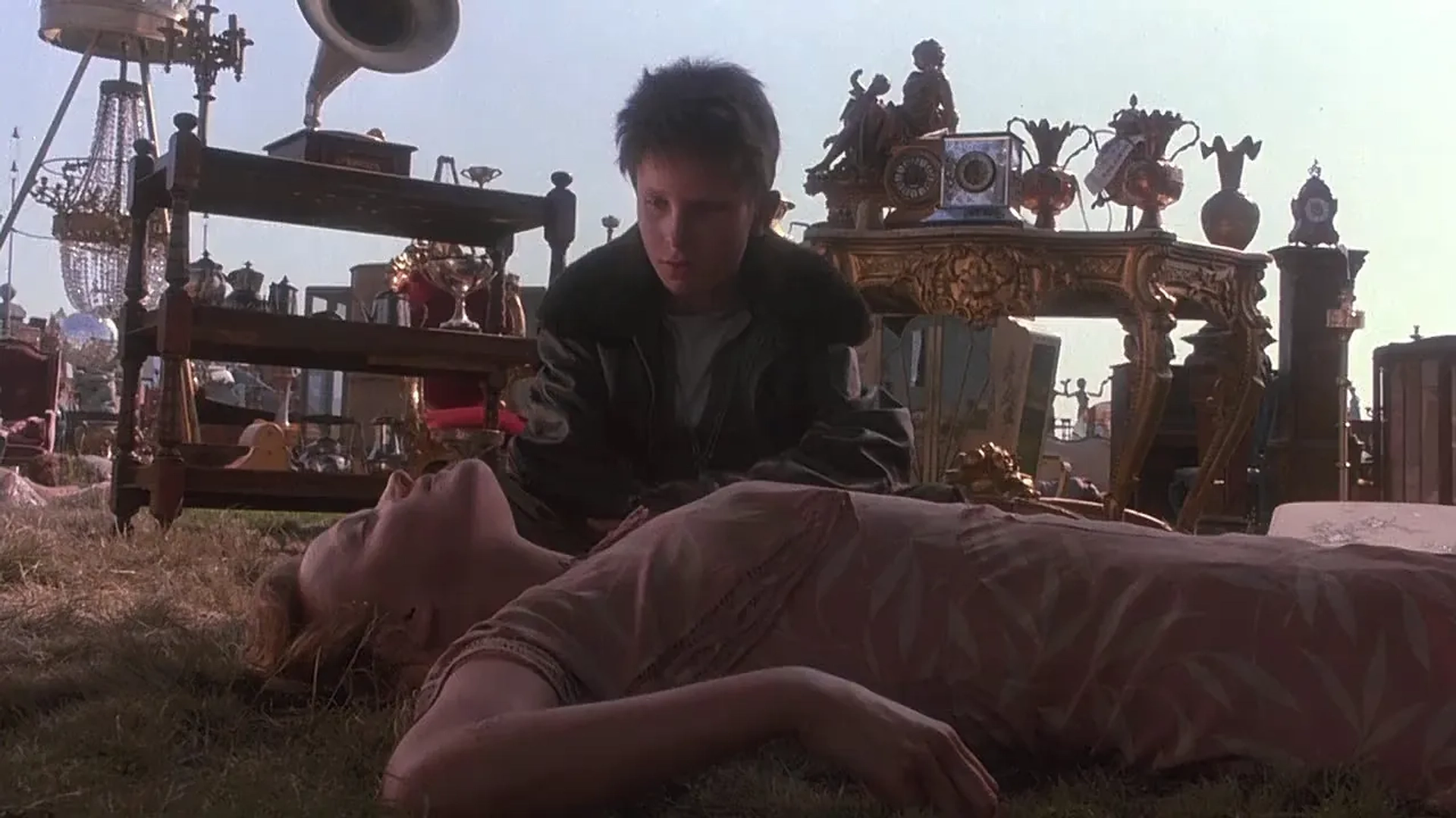 Christian Bale and Miranda Richardson in Empire of the Sun (1987)