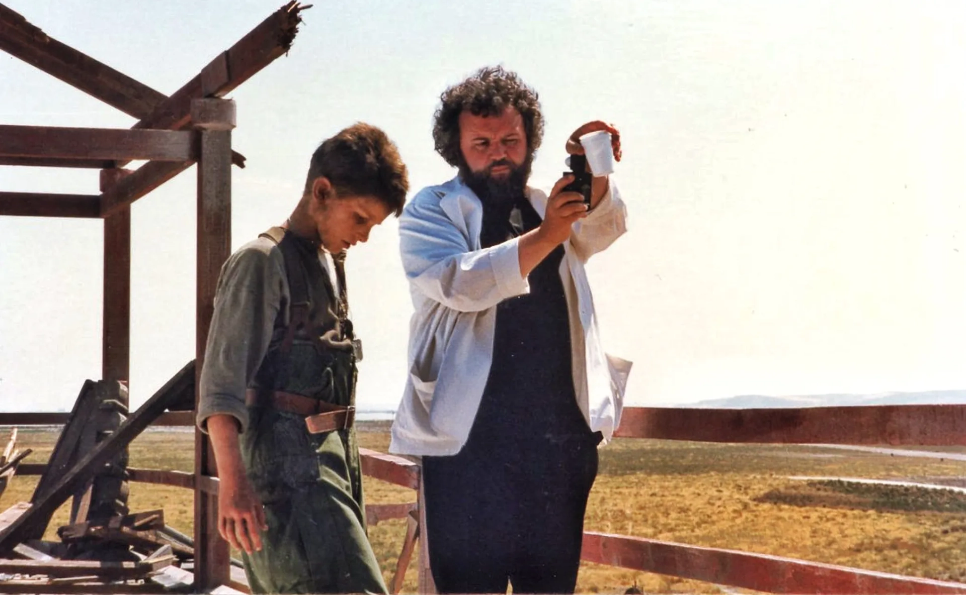 Christian Bale and Allen Daviau in Empire of the Sun (1987)