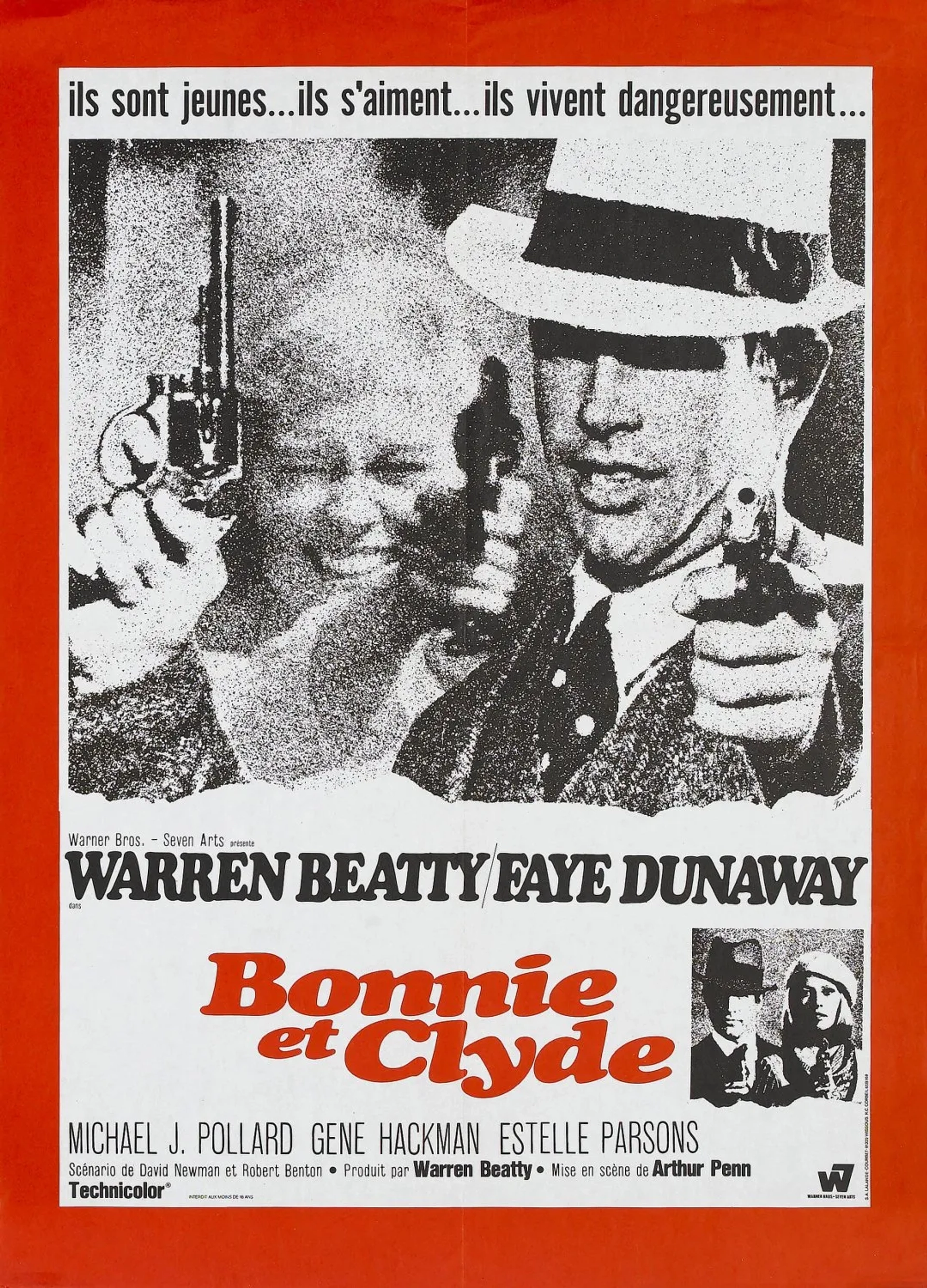 Warren Beatty and Faye Dunaway in Bonnie and Clyde (1967)