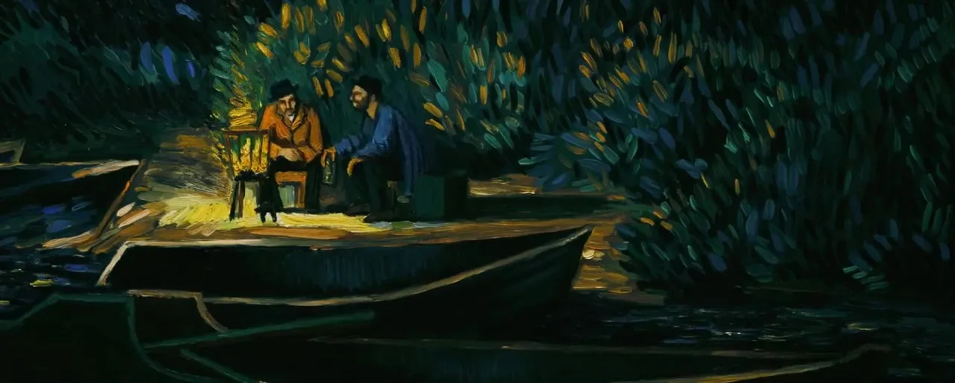 Aidan Turner and Douglas Booth in Loving Vincent (2017)