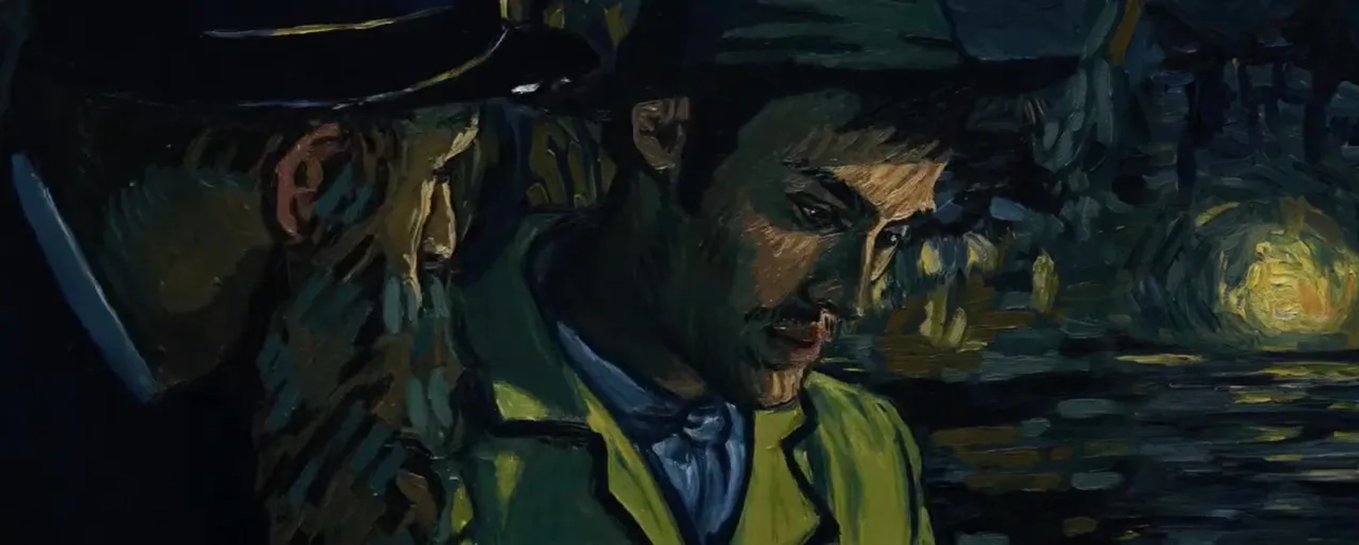 Chris O'Dowd and Douglas Booth in Loving Vincent (2017)