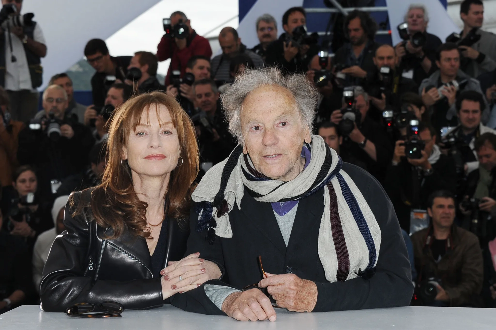 Isabelle Huppert and Jean-Louis Trintignant at an event for Amour (2012)