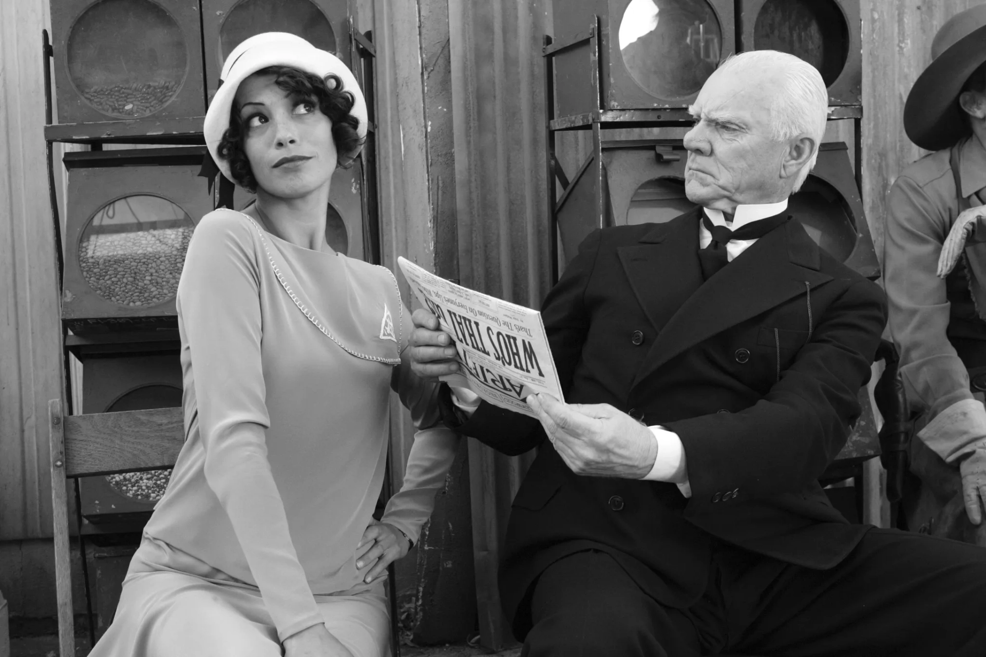 Malcolm McDowell and Bérénice Bejo in The Artist (2011)