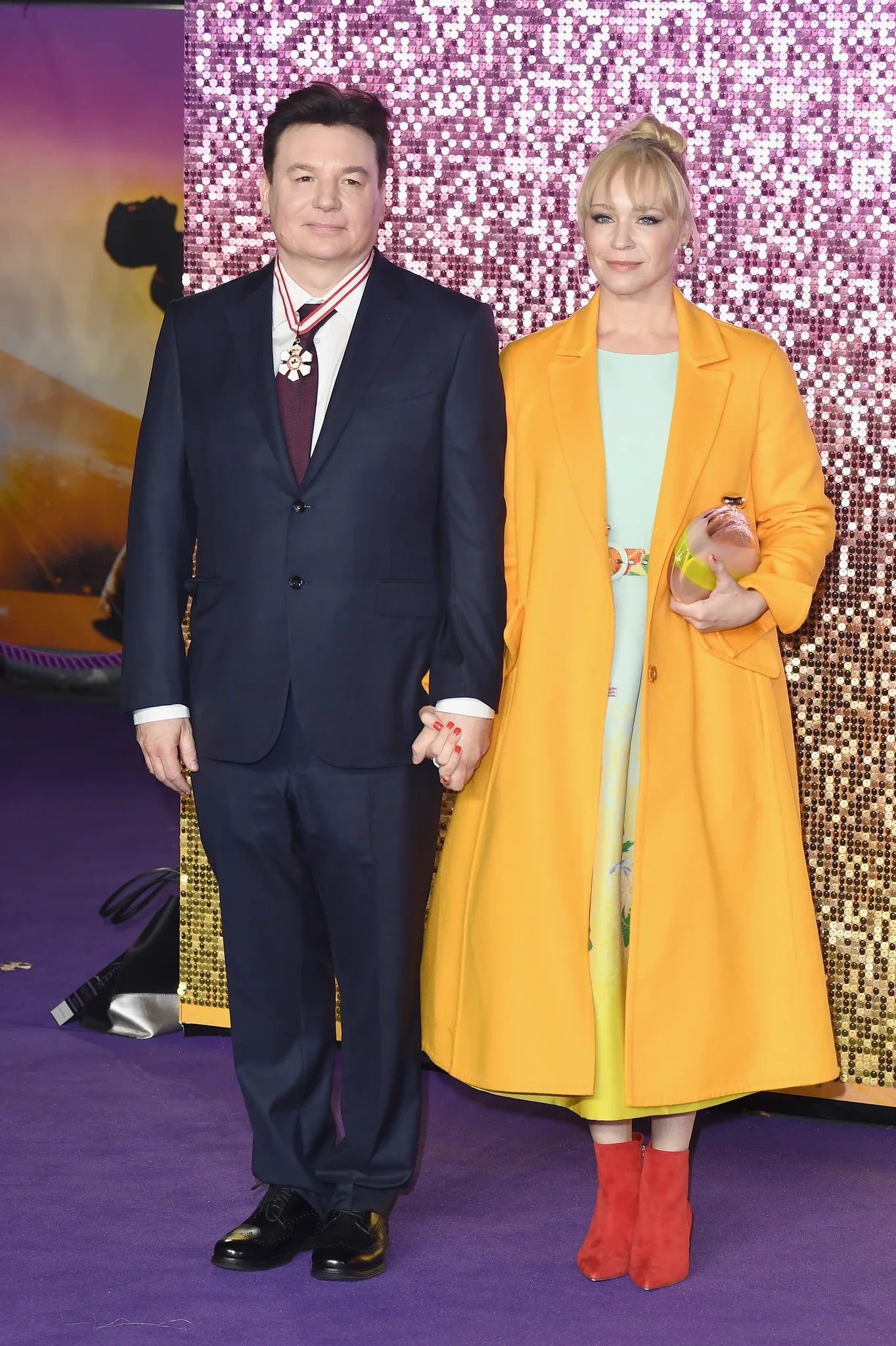 Mike Myers and Kelly Tisdale at an event for Bohemian Rhapsody (2018)
