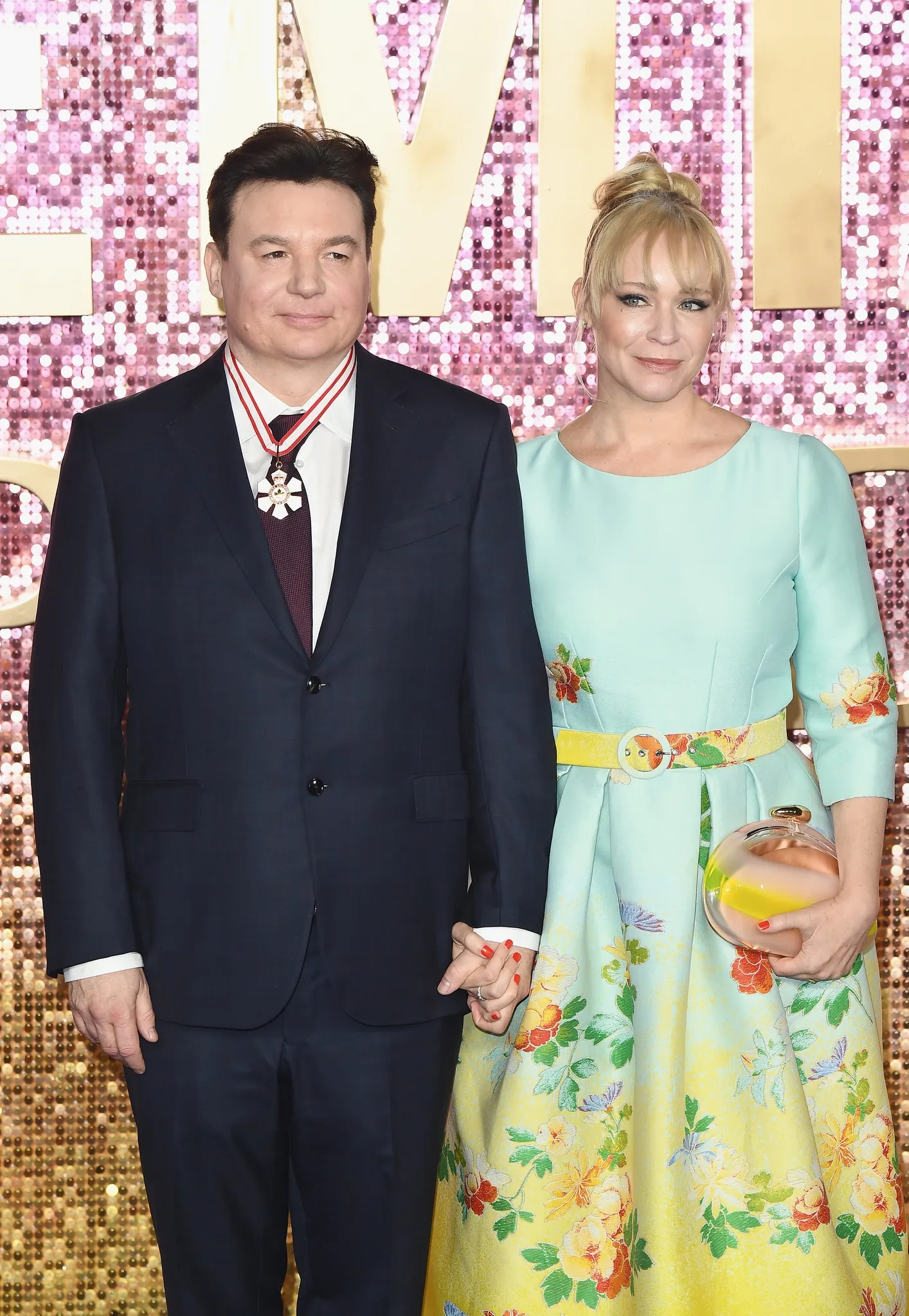 Mike Myers and Kelly Tisdale at an event for Bohemian Rhapsody (2018)