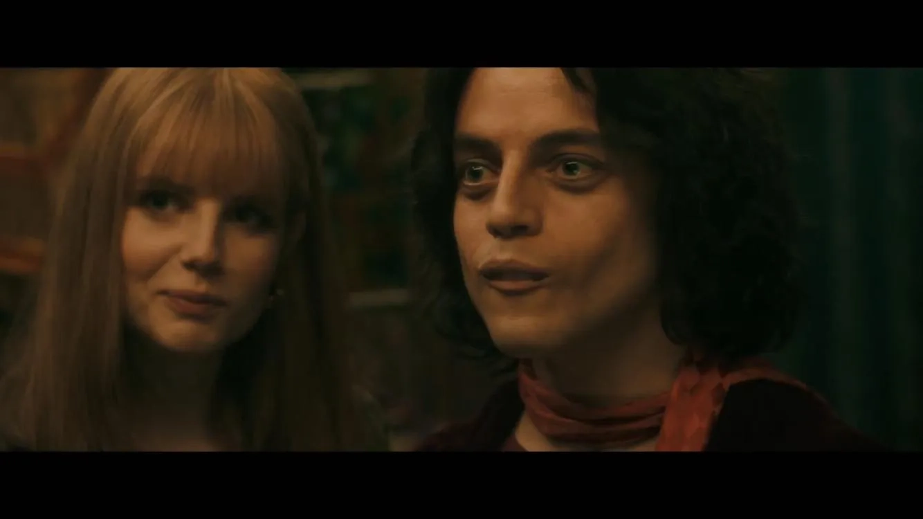 Rami Malek and Lucy Boynton in Bohemian Rhapsody (2018)