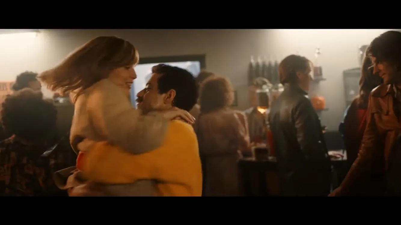 Rami Malek and Lucy Boynton in Bohemian Rhapsody (2018)