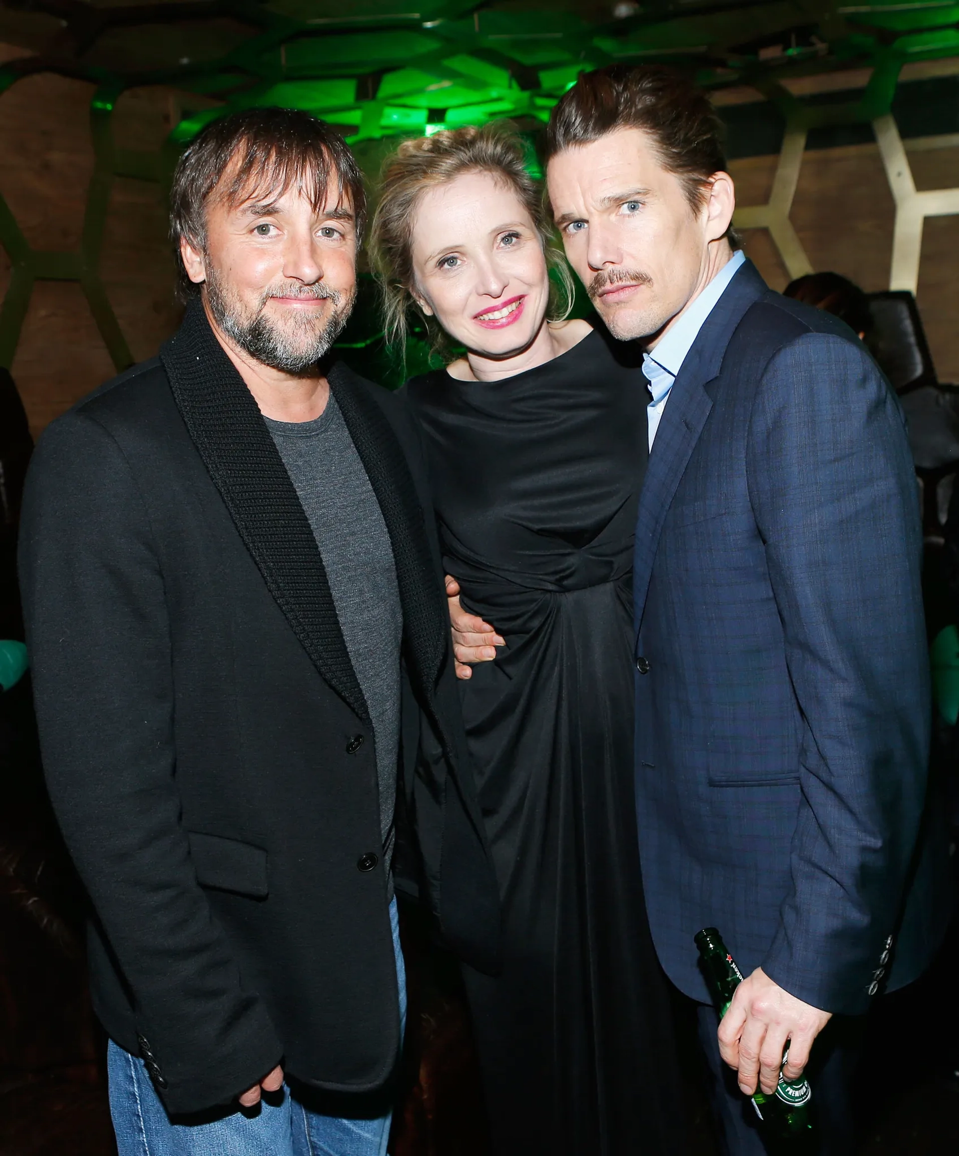 Ethan Hawke, Julie Delpy, and Richard Linklater at an event for Before Midnight (2013)