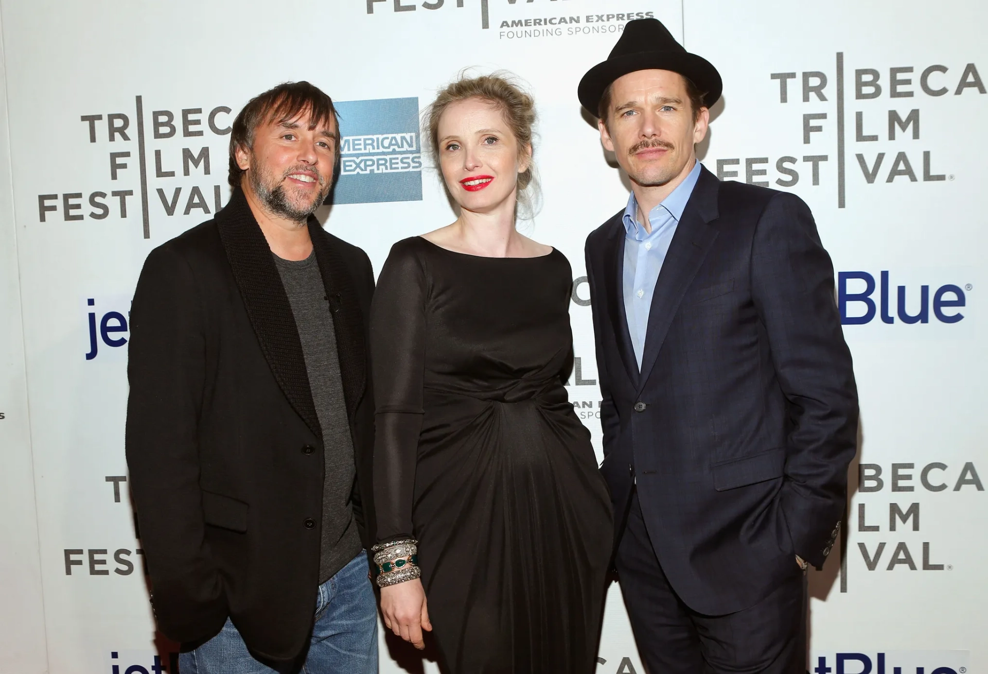 Ethan Hawke, Julie Delpy, and Richard Linklater at an event for Before Midnight (2013)