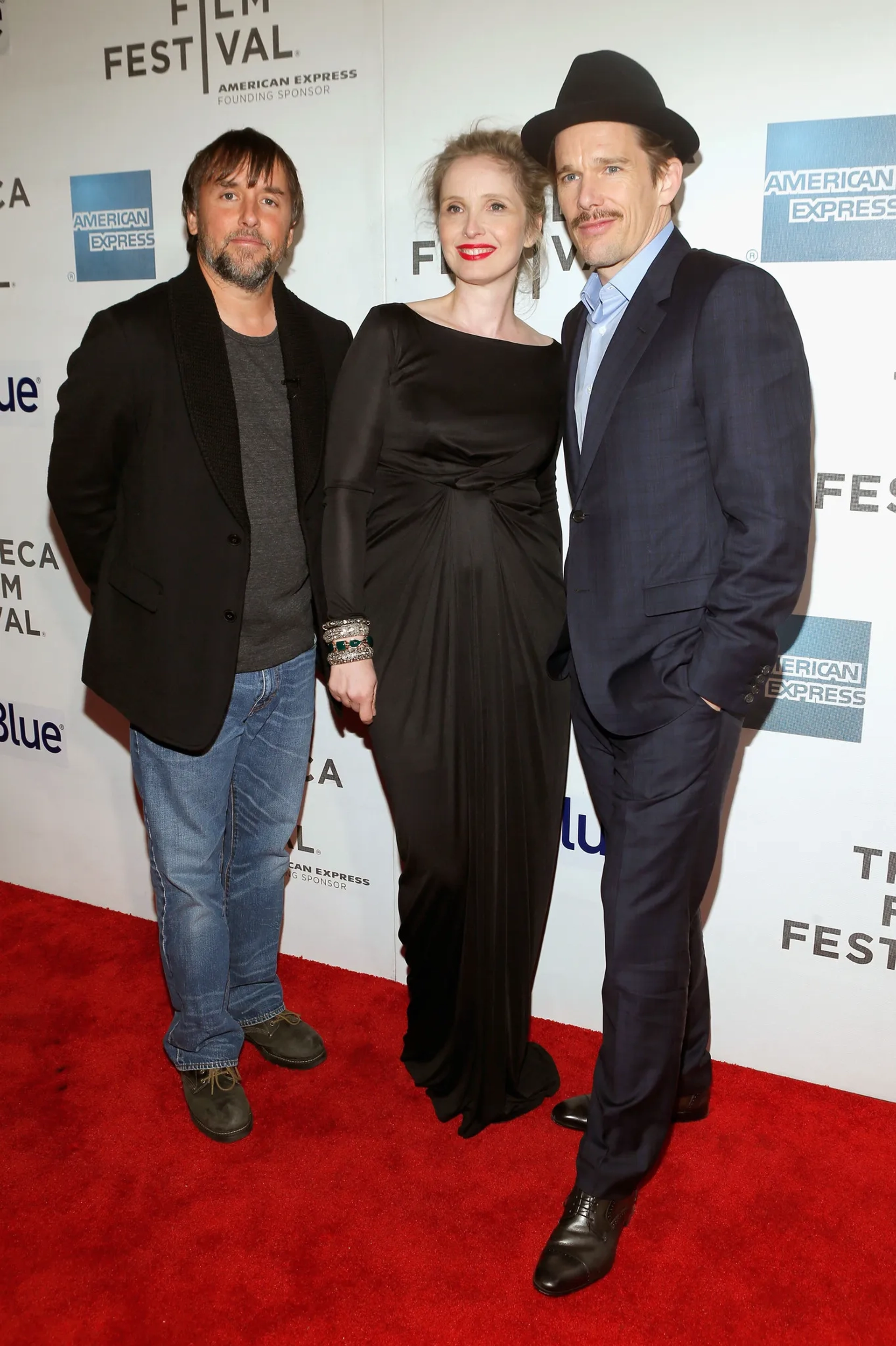 Ethan Hawke, Julie Delpy, and Richard Linklater at an event for Before Midnight (2013)