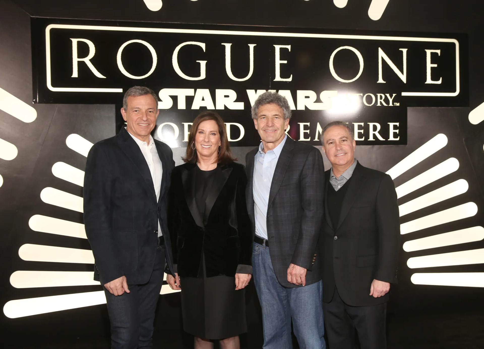 Kathleen Kennedy and Alan F. Horn at an event for Rogue One: A Star Wars Story (2016)