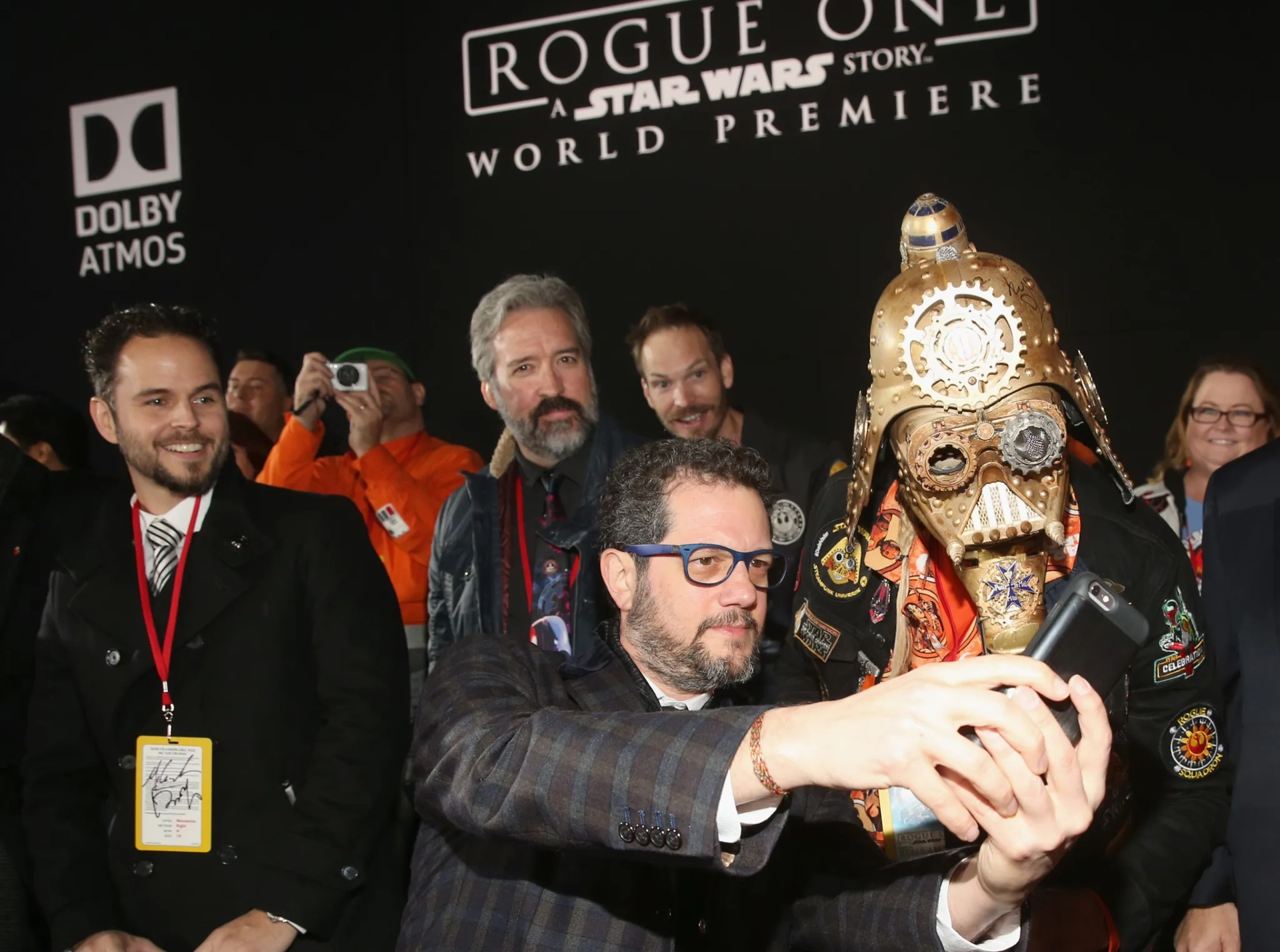 Christopher Canole and Michael Giacchino at an event for Rogue One: A Star Wars Story (2016)