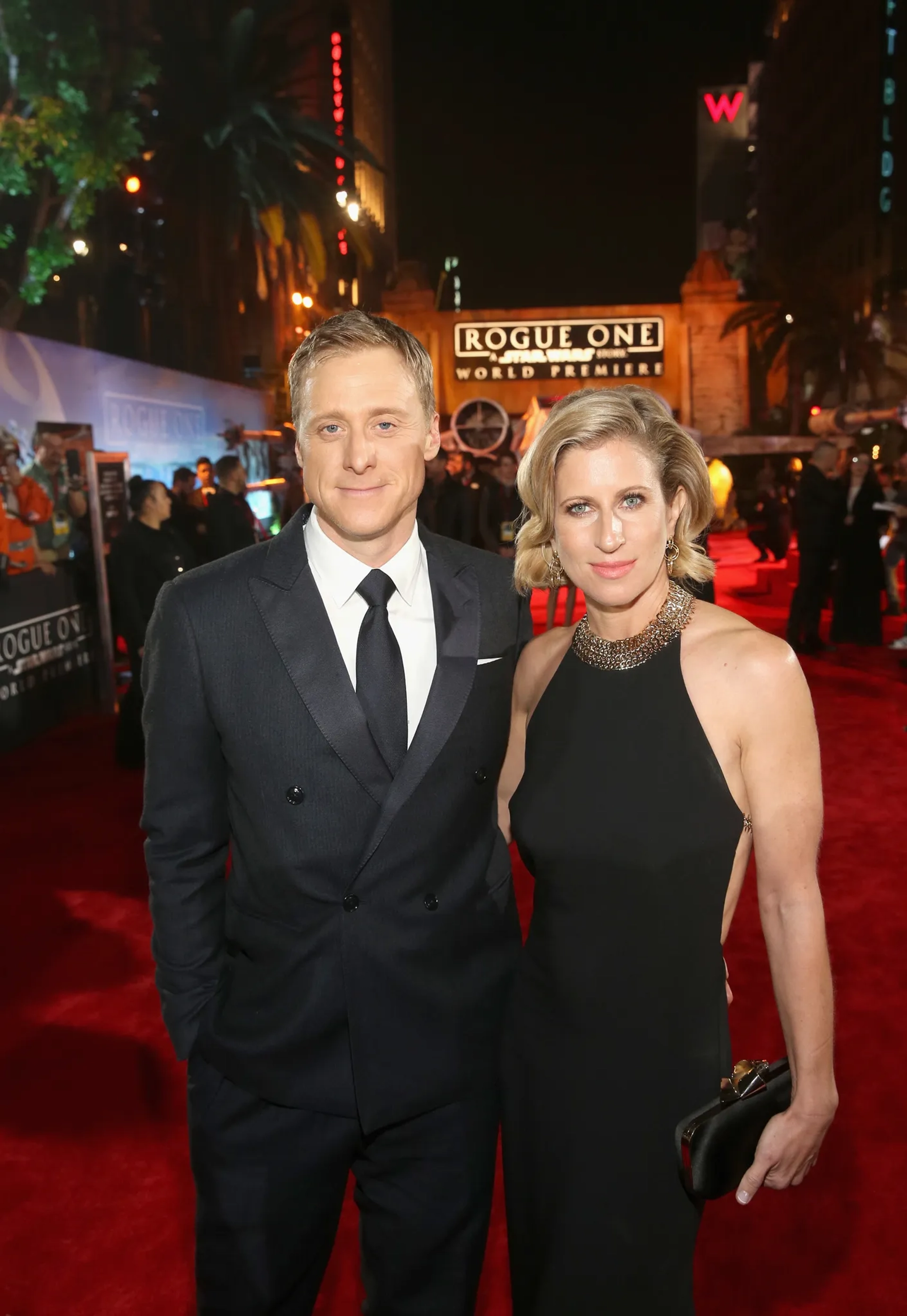 Alan Tudyk and Charissa Barton at an event for Rogue One: A Star Wars Story (2016)