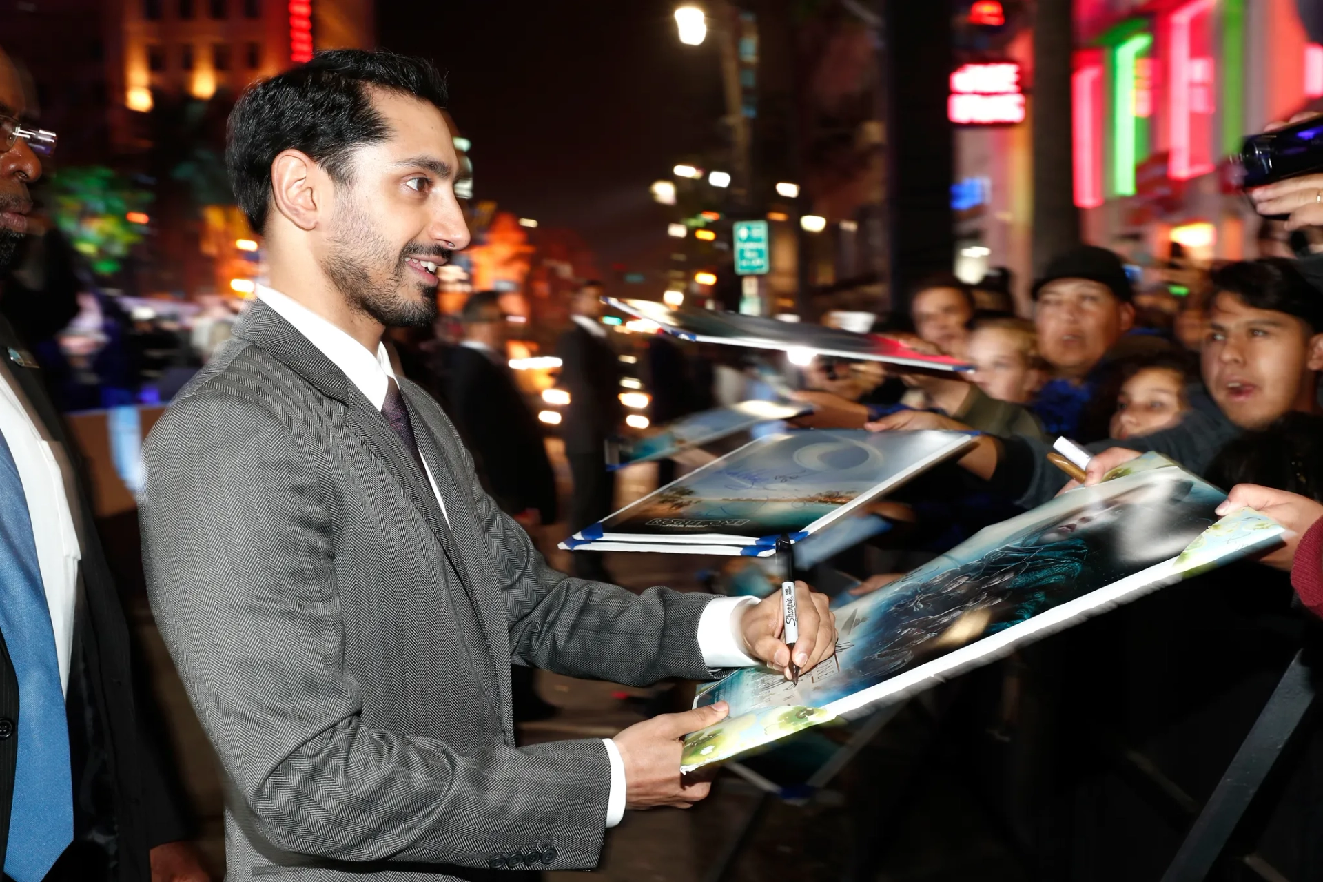 Riz Ahmed at an event for Rogue One: A Star Wars Story (2016)