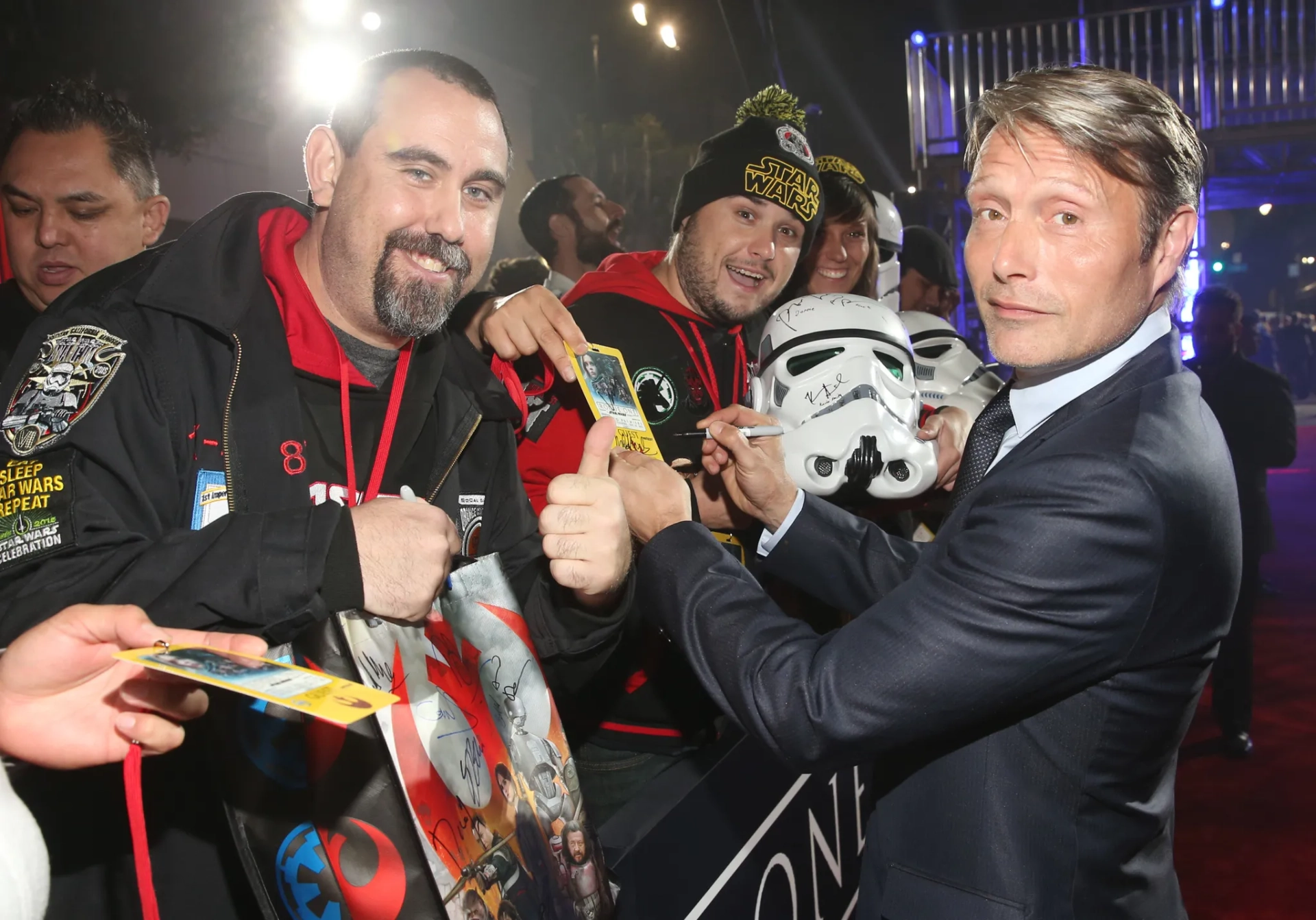 Mads Mikkelsen at an event for Rogue One: A Star Wars Story (2016)