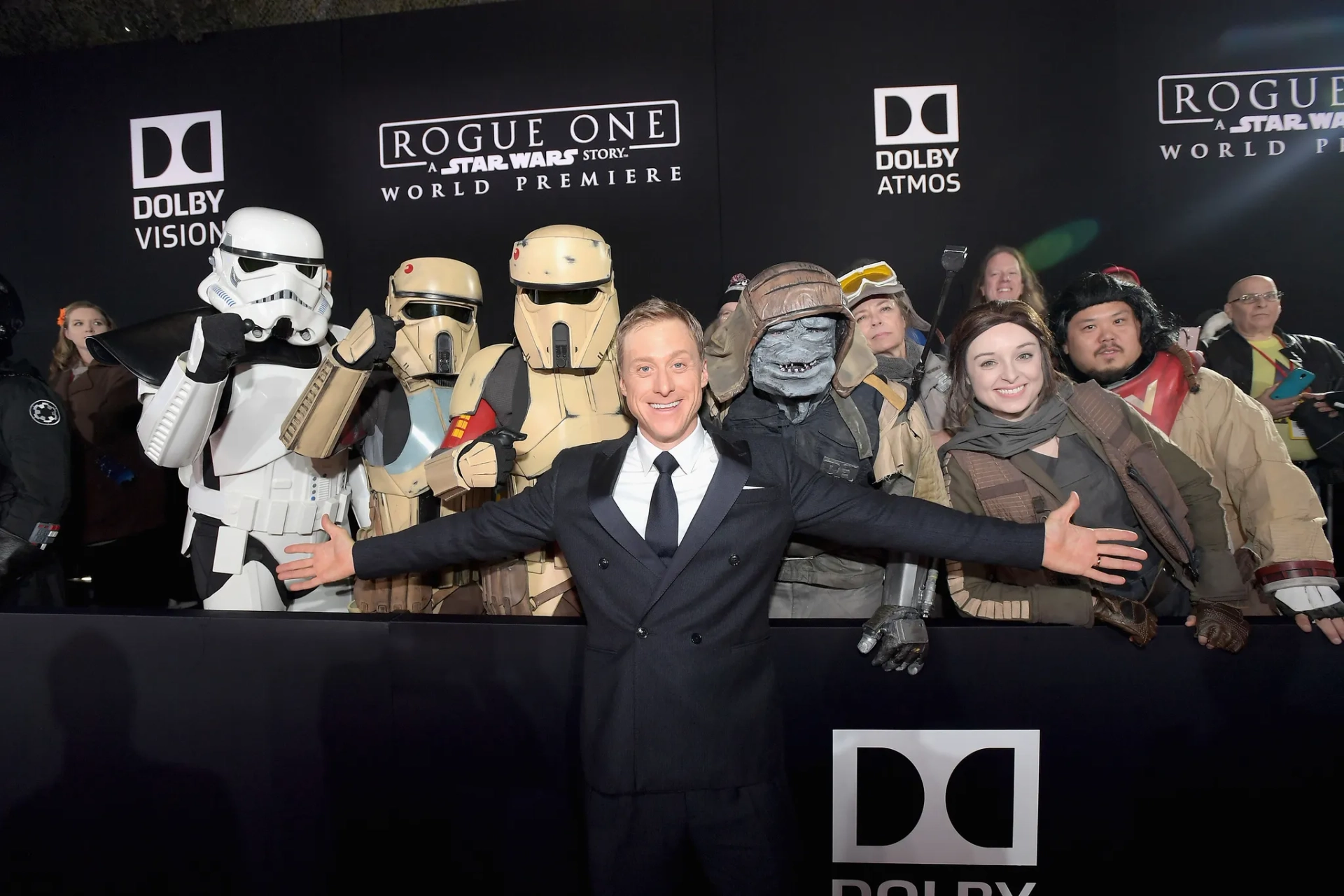 Alan Tudyk at an event for Rogue One: A Star Wars Story (2016)