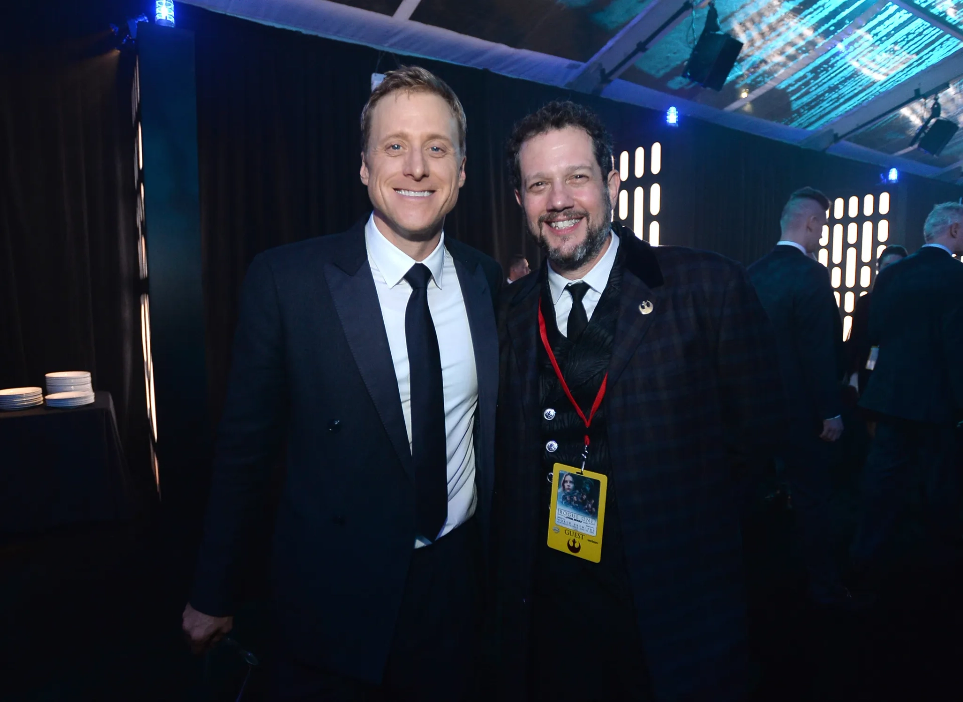 Michael Giacchino and Alan Tudyk at an event for Rogue One: A Star Wars Story (2016)