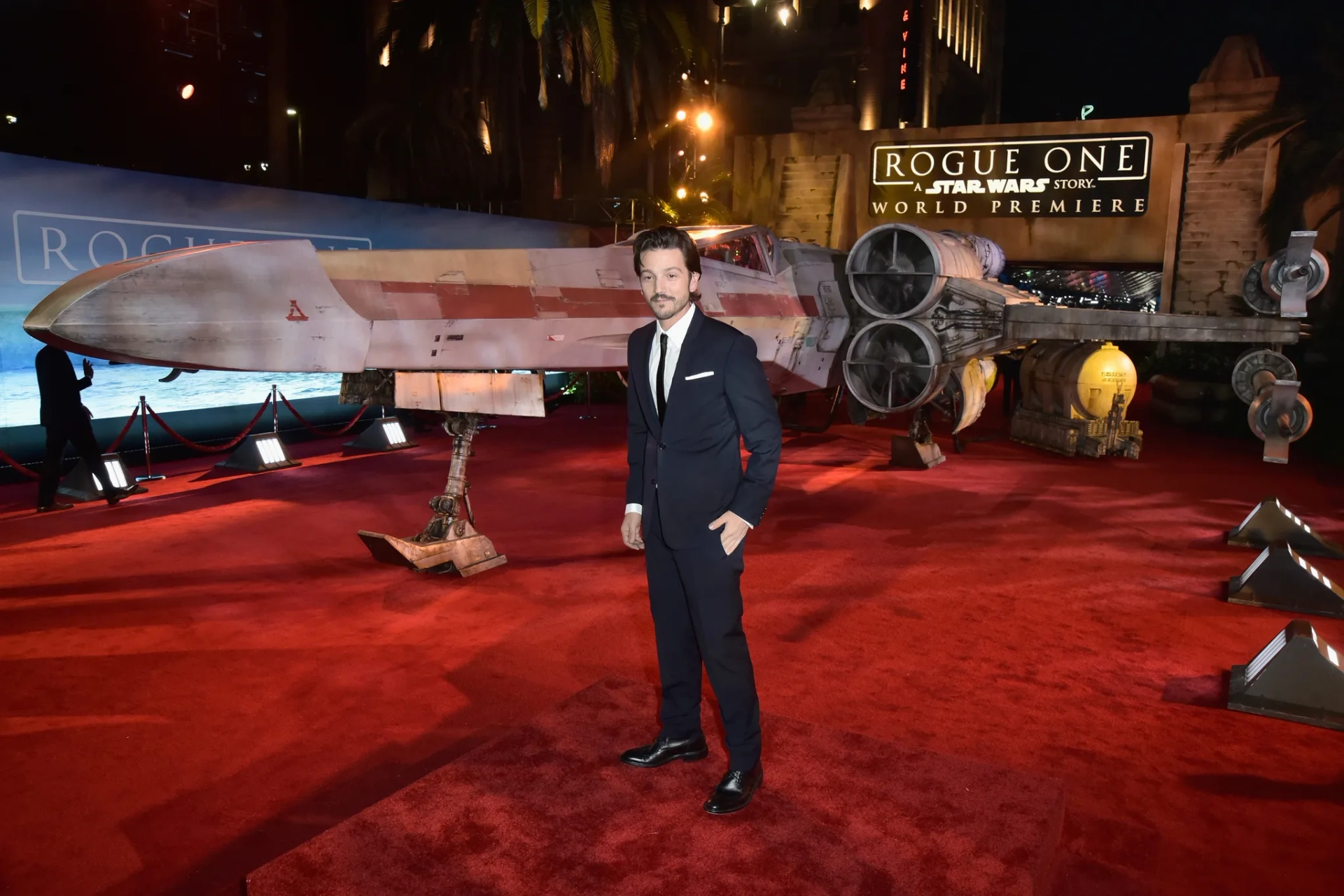 Diego Luna at an event for Rogue One: A Star Wars Story (2016)