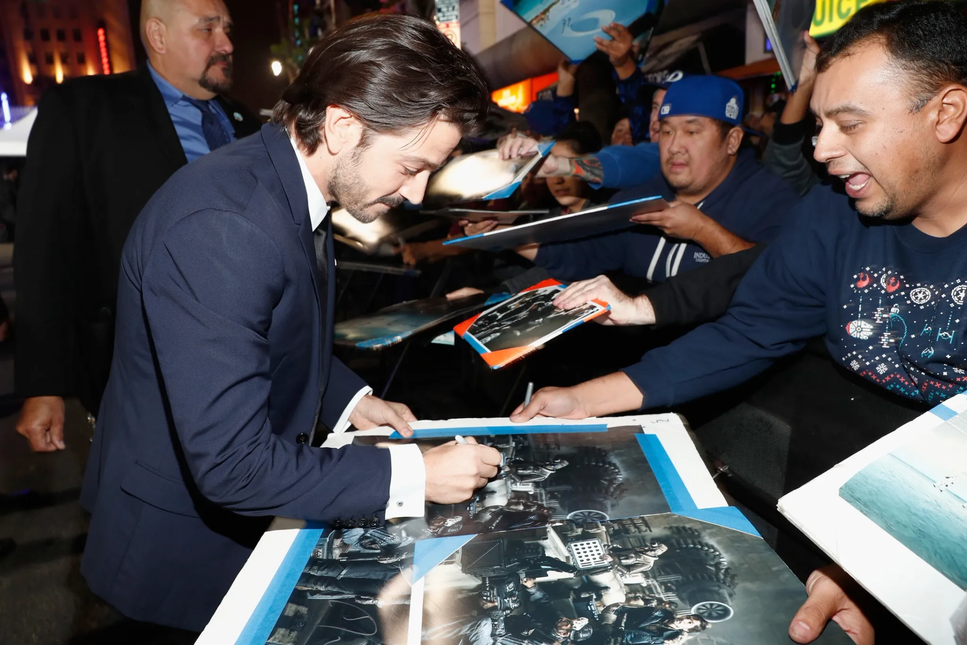 Diego Luna at an event for Rogue One: A Star Wars Story (2016)