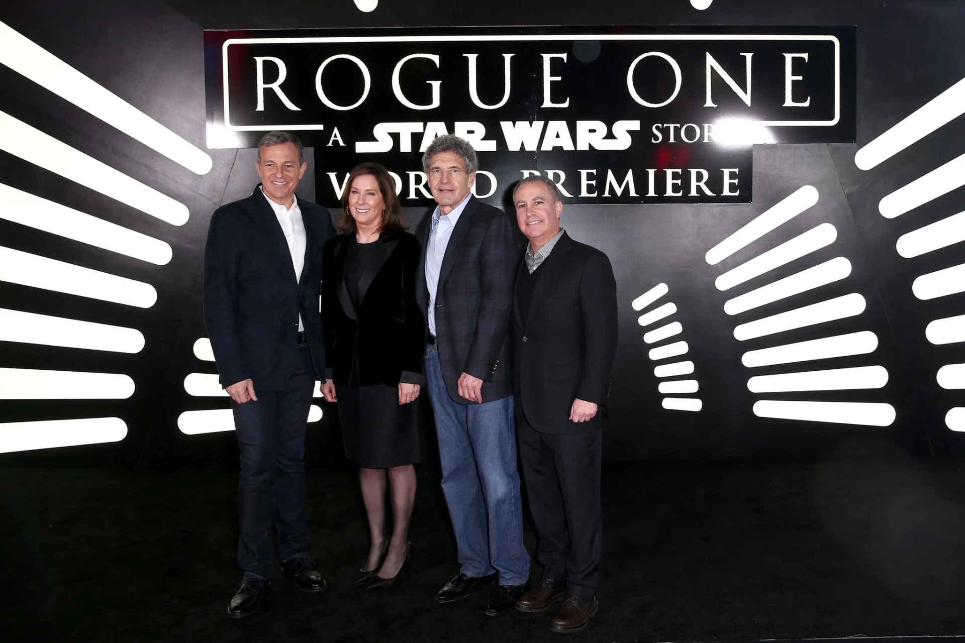 Kathleen Kennedy and Alan F. Horn at an event for Rogue One: A Star Wars Story (2016)